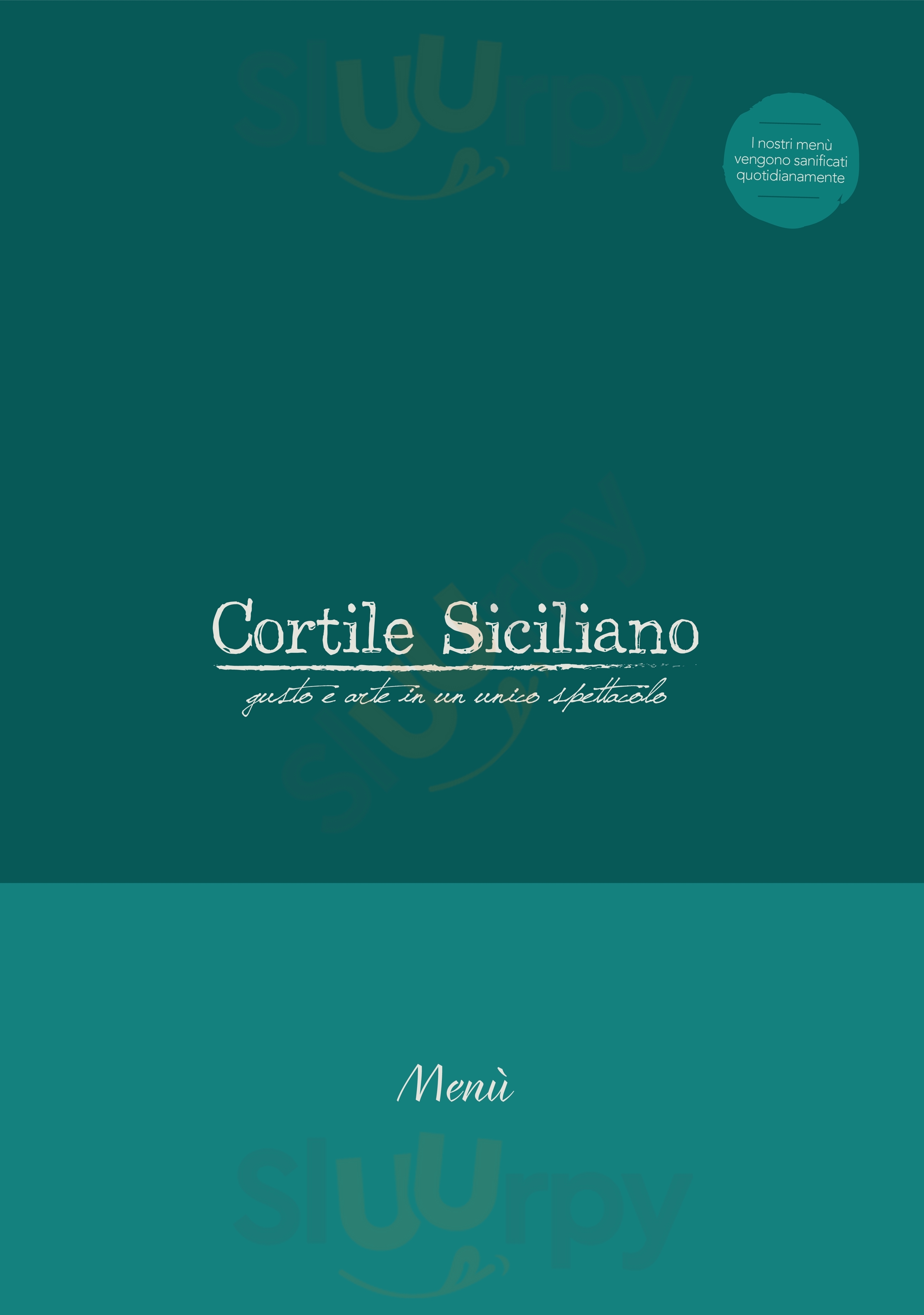 Cortile Siciliano Tremestieri Etneo menù 1 pagina