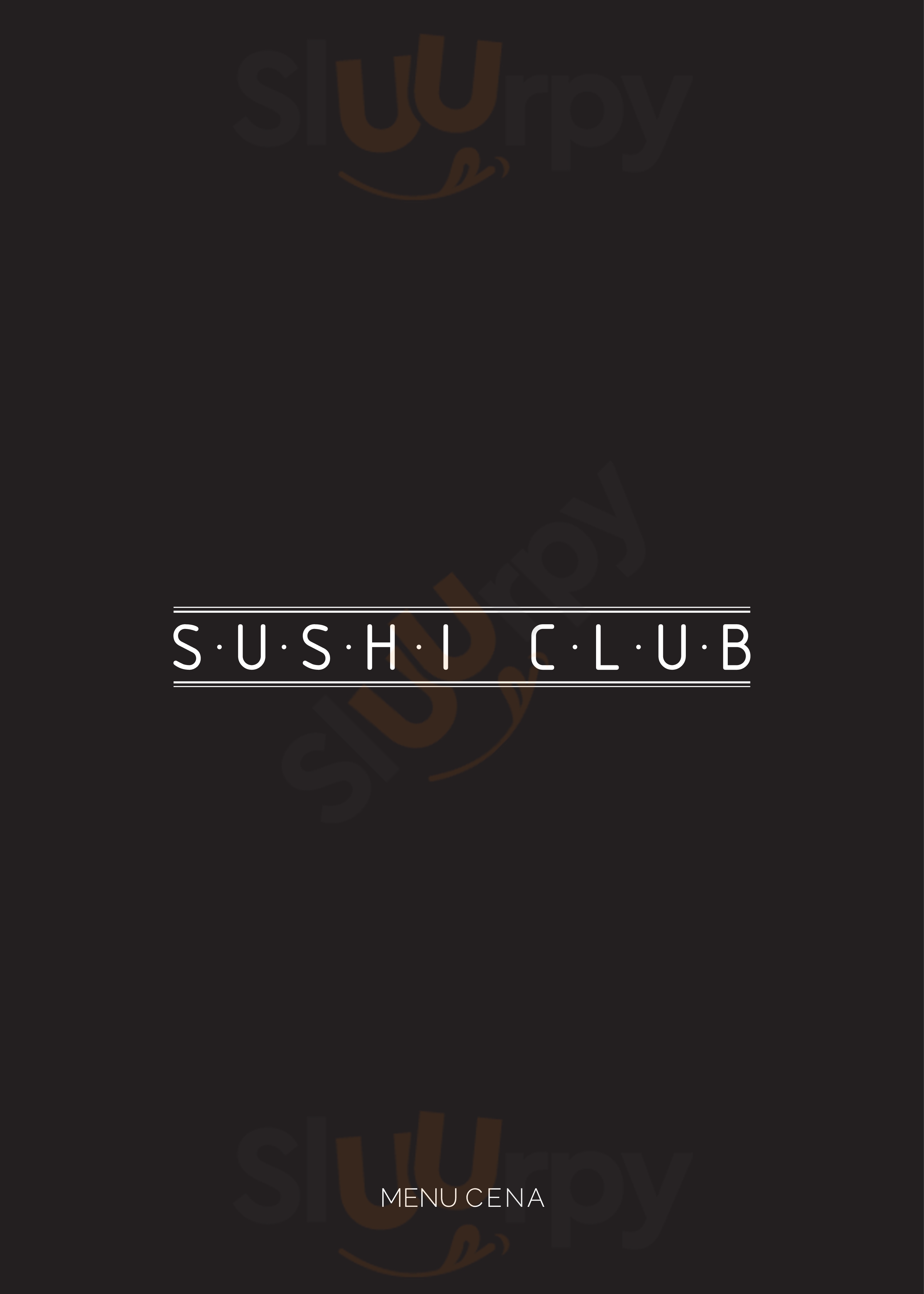 Sushi Club Saronno menù 1 pagina