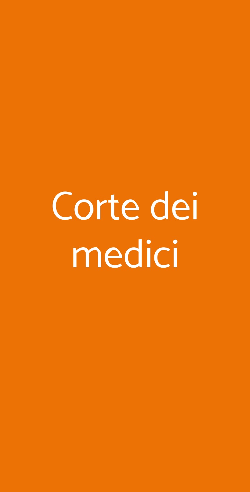 Corte dei medici Catania menù 1 pagina