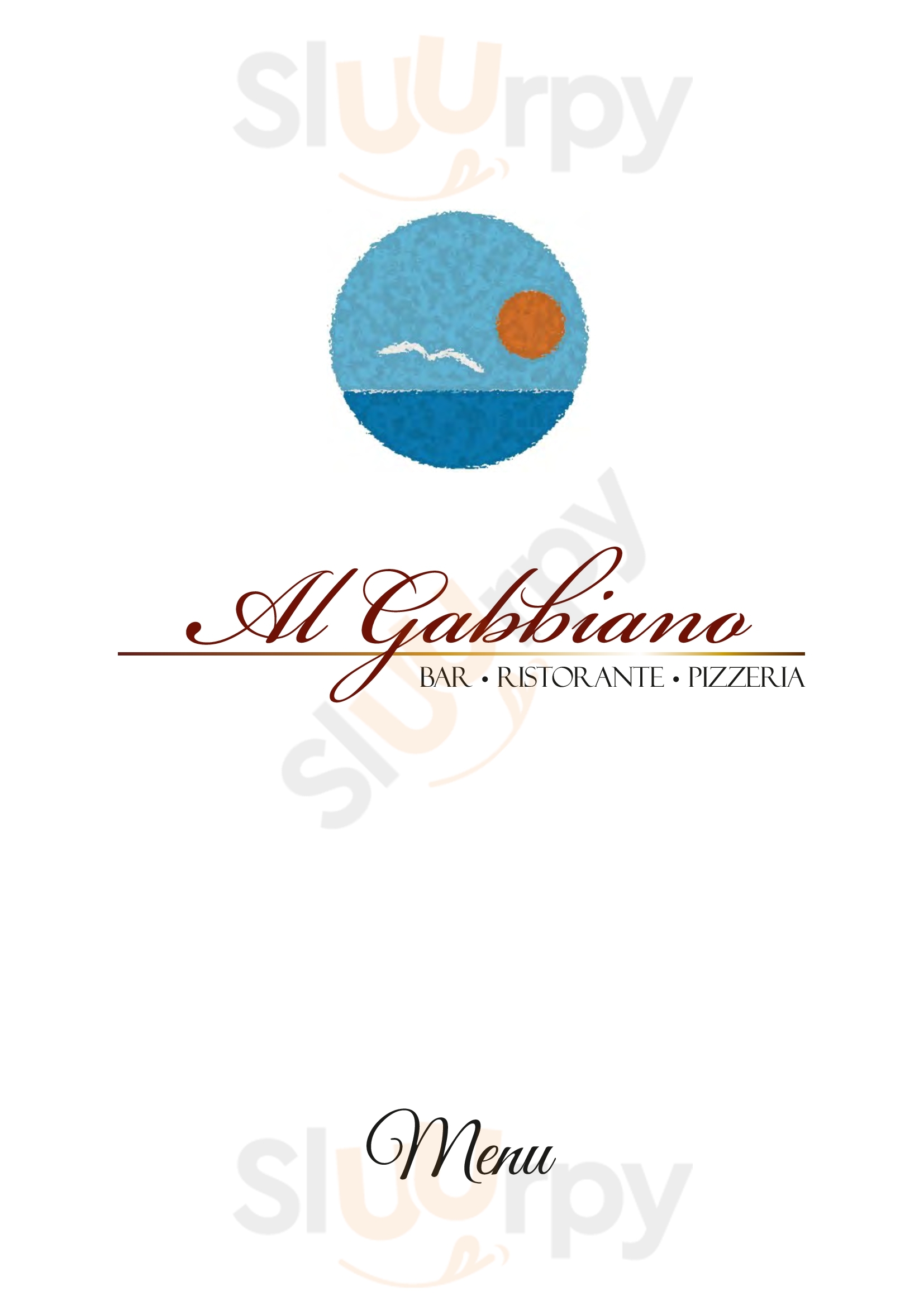 Al Gabbiano Catania menù 1 pagina