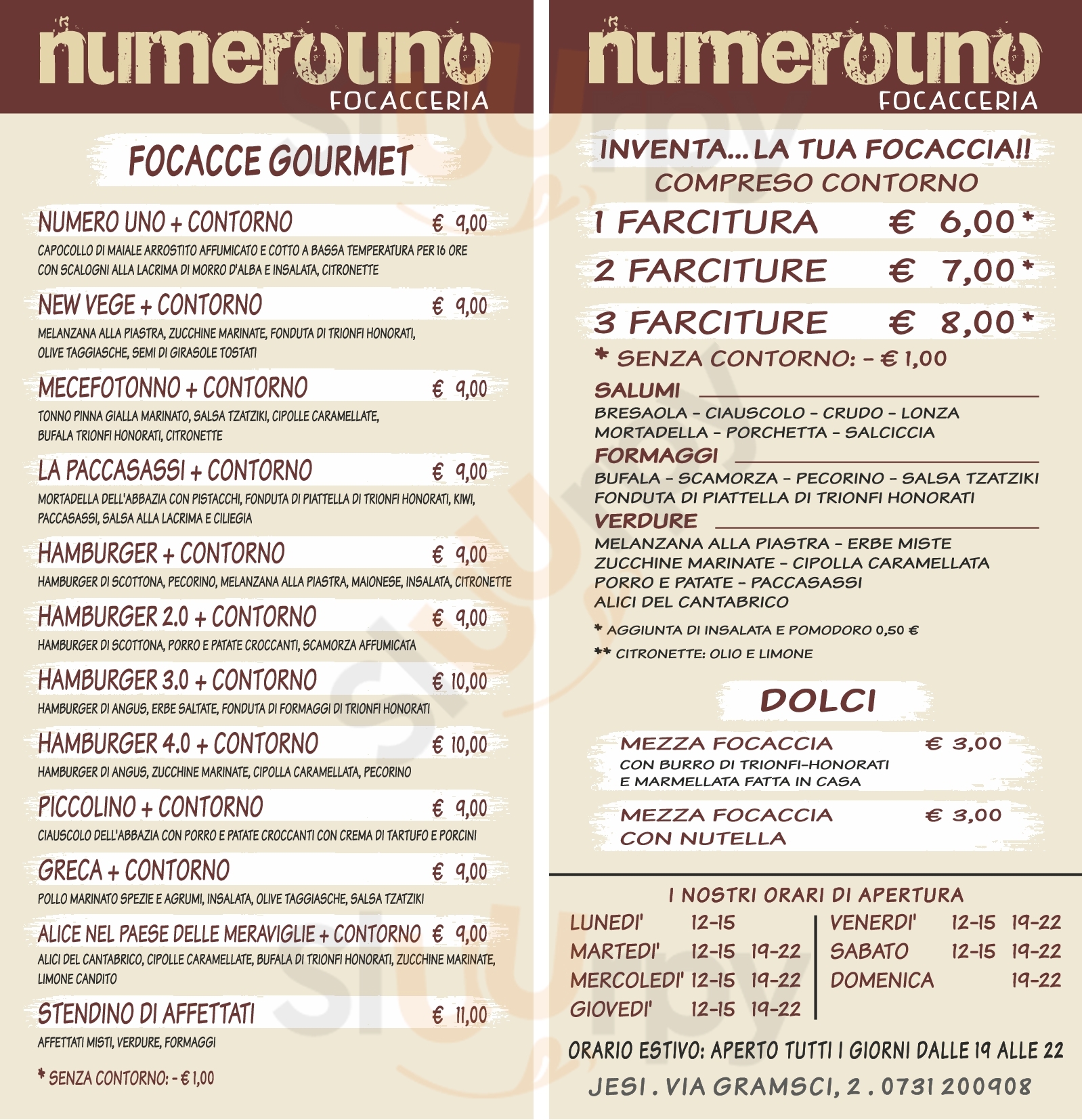 Focacceria Numerouno, Jesi