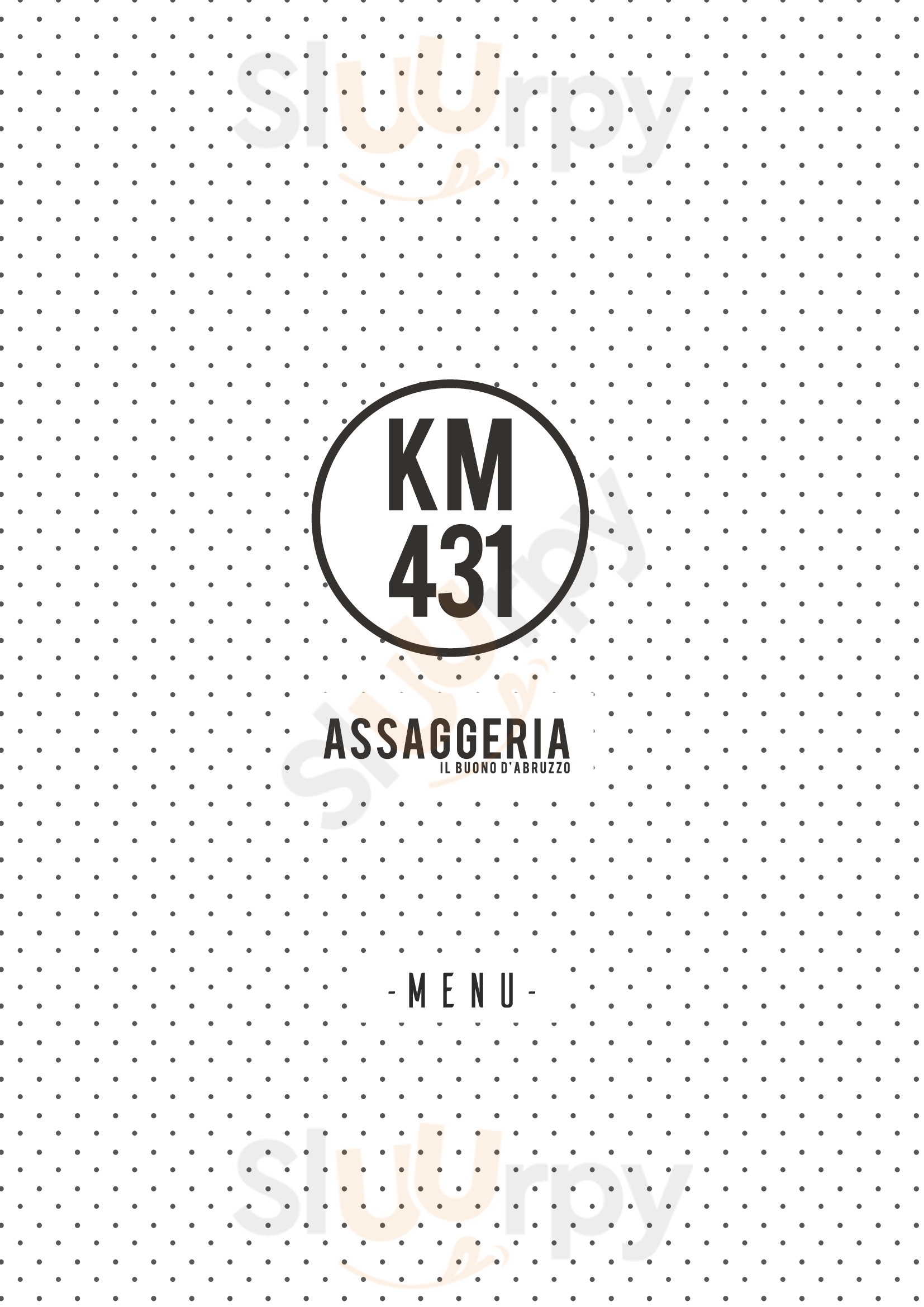 Assaggeria Km 431 Alba Adriatica menù 1 pagina