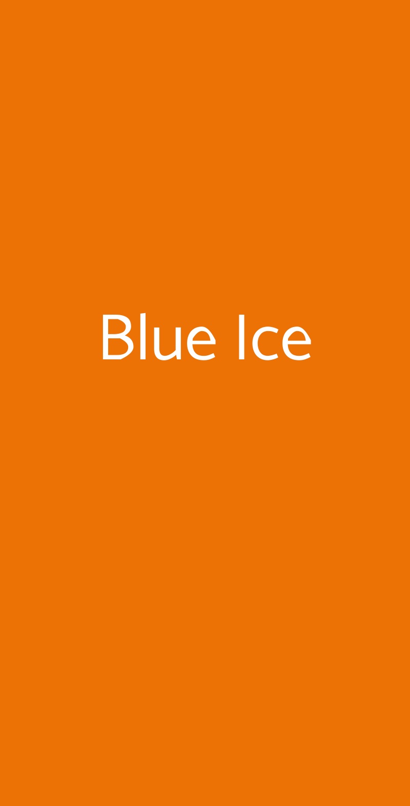 Blue Ice Calatabiano menù 1 pagina
