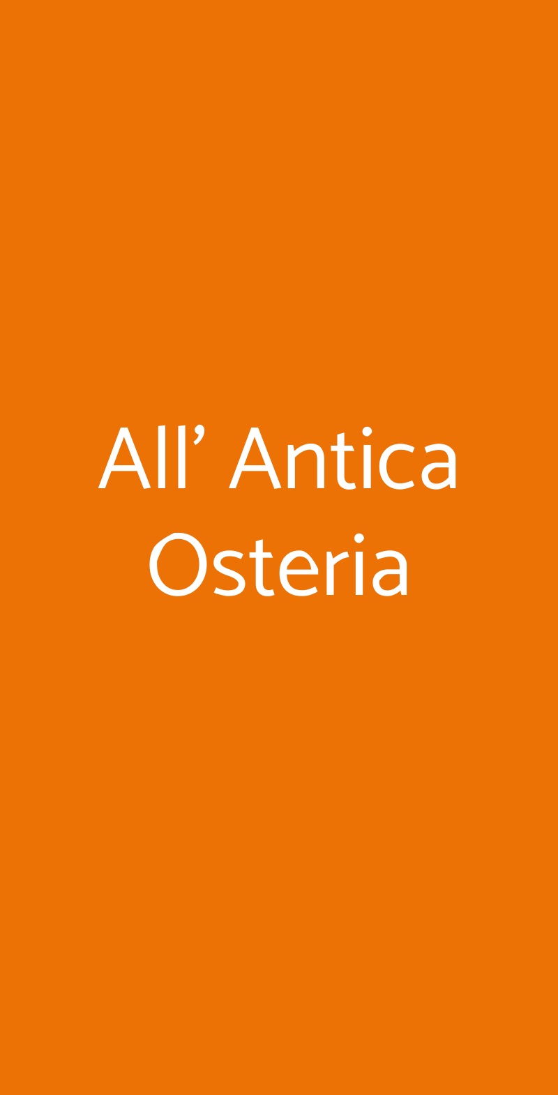 All' Antica Osteria Acireale menù 1 pagina