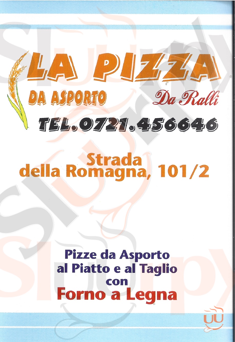 LA PIZZA DA RALLI Pesaro menù 1 pagina
