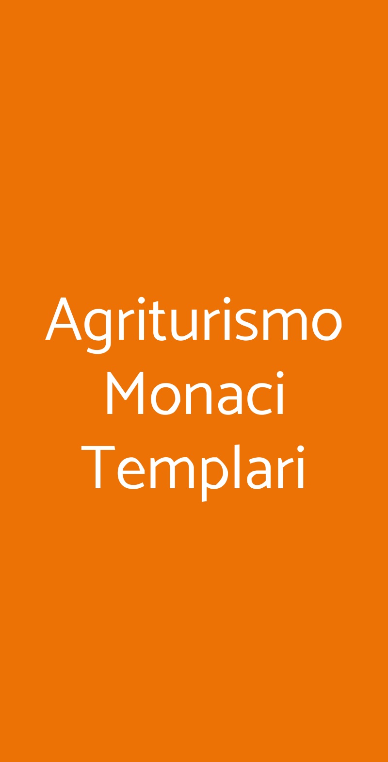 Agriturismo Monaci Templari Seborga menù 1 pagina