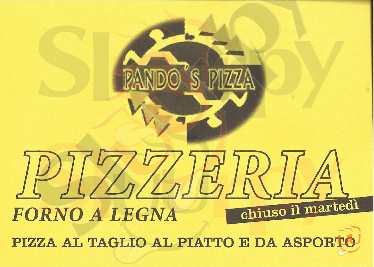 PANDOS PIZZA Pesaro menù 1 pagina