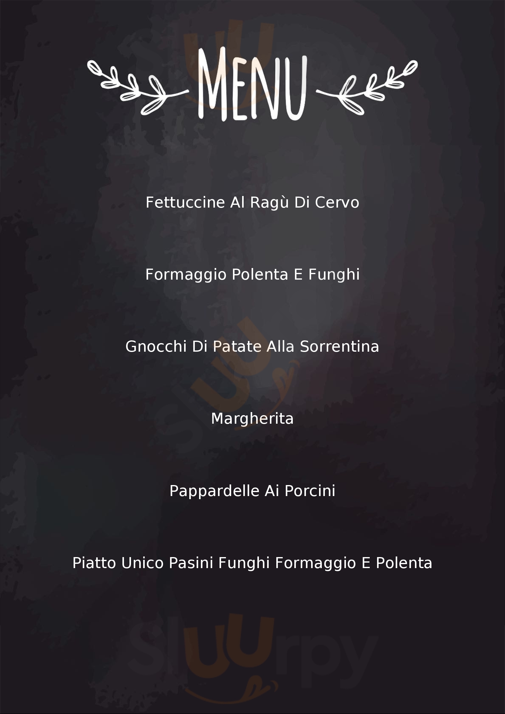 Osteria del Colle Belluno menù 1 pagina