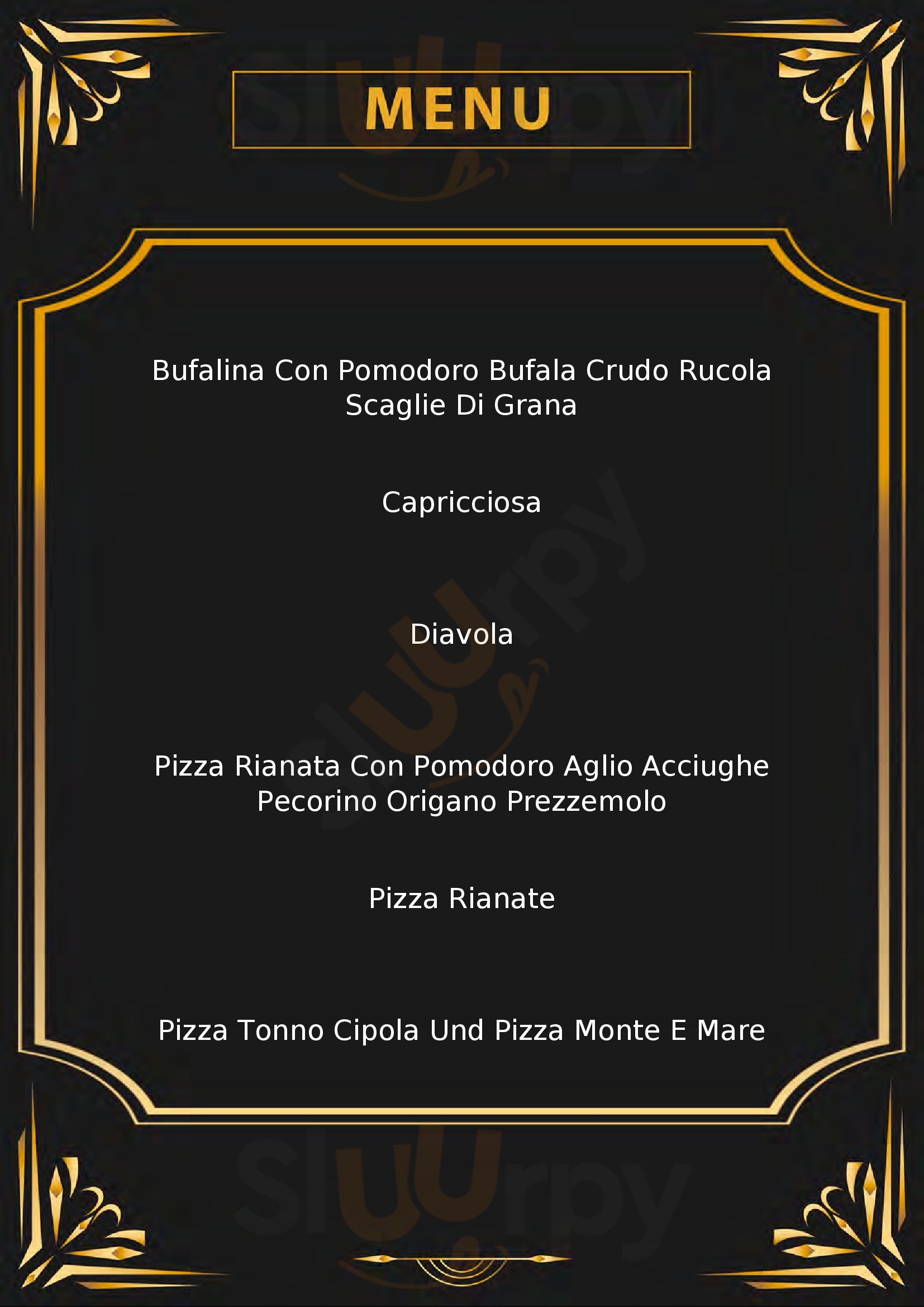 Pizzeria Vecchio Stile Favignana menù 1 pagina