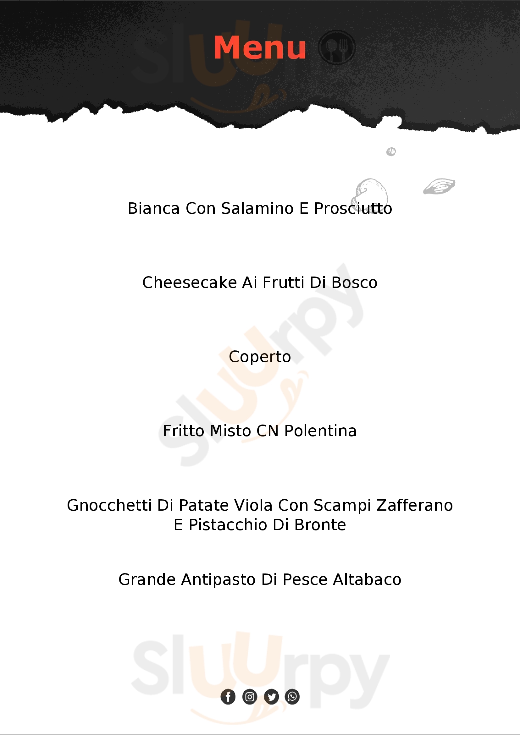 Ristorante Pizzeria al Tabaco Abano Terme menù 1 pagina
