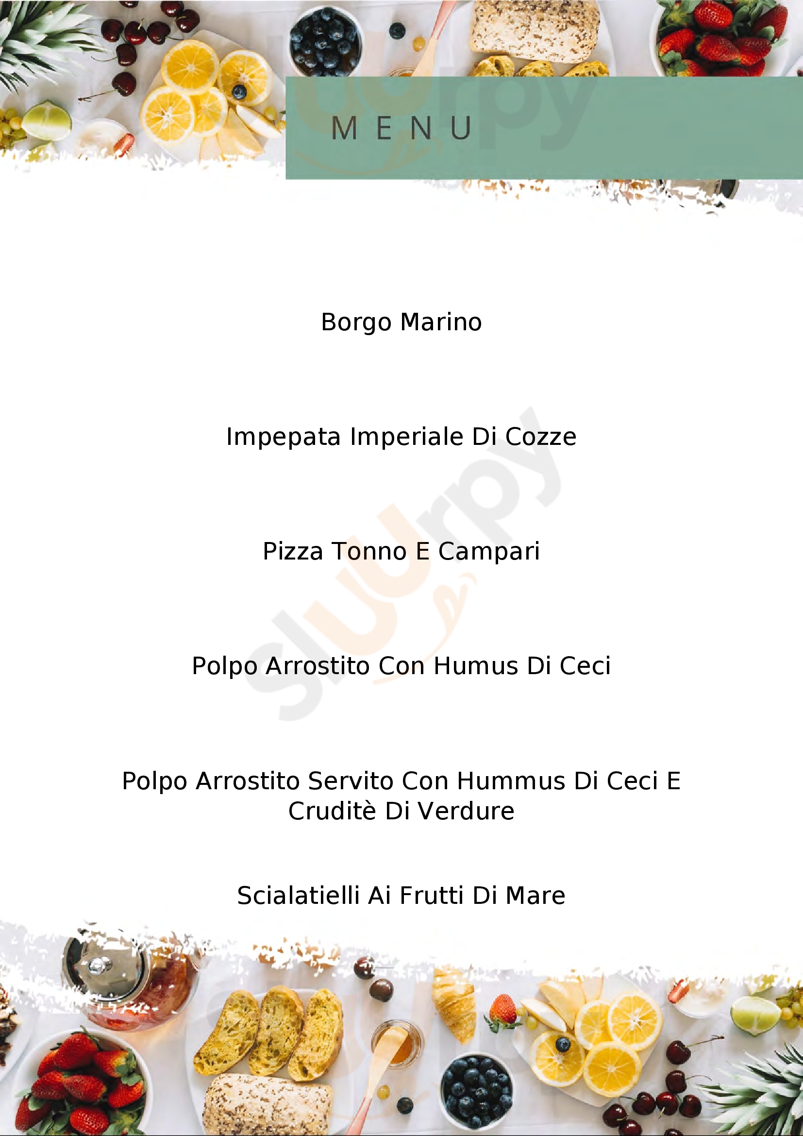 Tonno & Campari by Gocce Massa Lubrense menù 1 pagina
