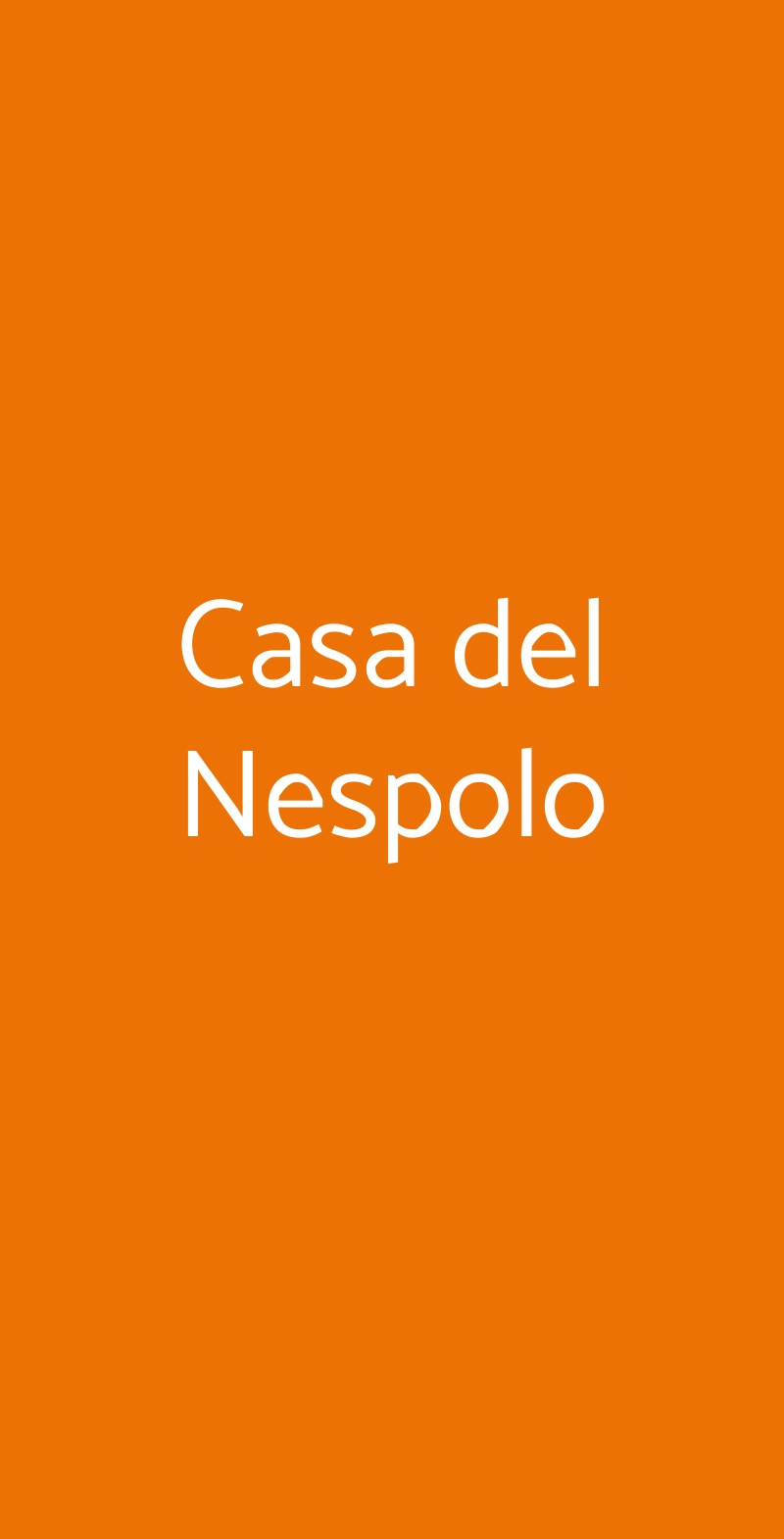 Casa del Nespolo Aci Castello menù 1 pagina