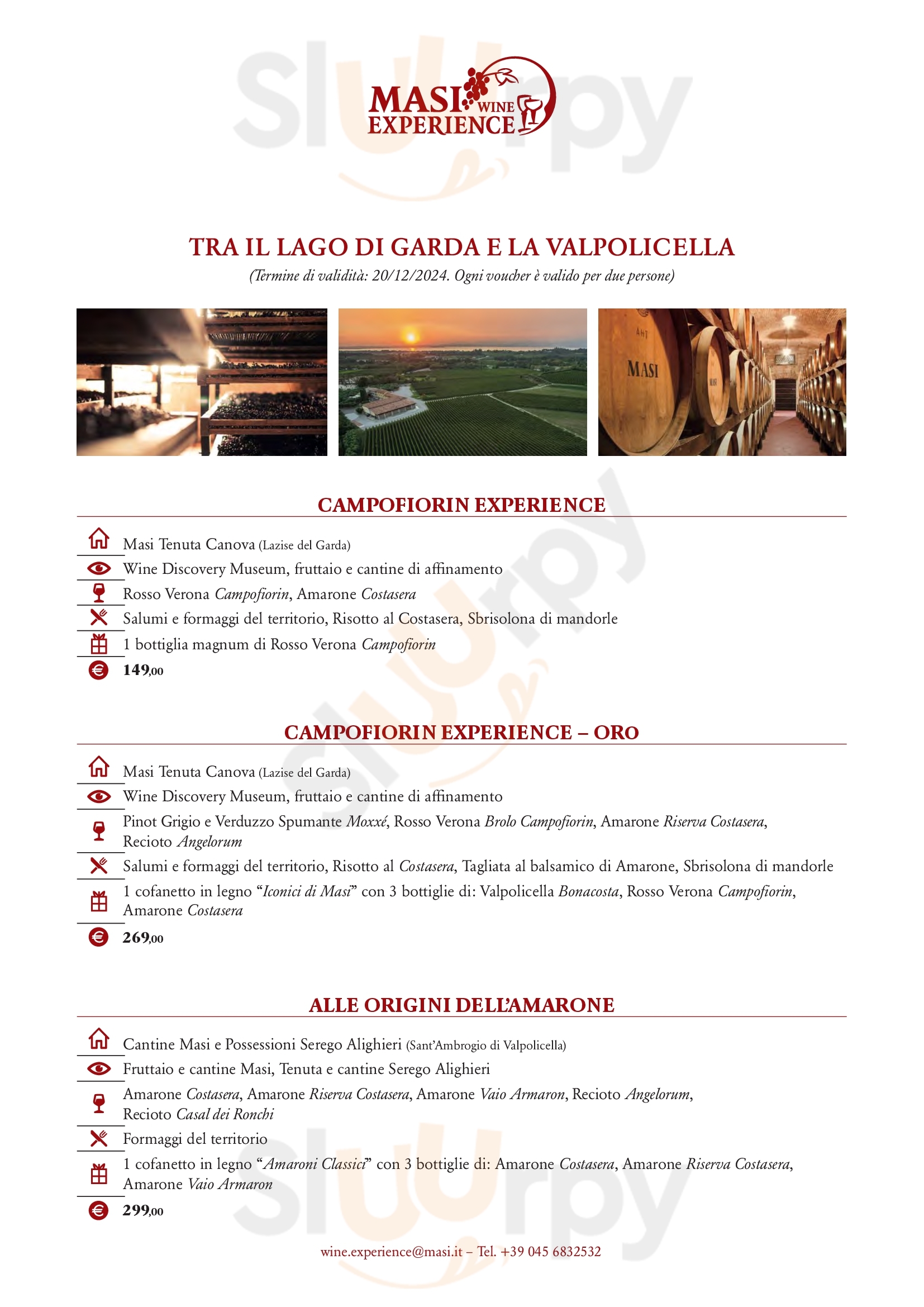 Masi Wine Bar Cortina Cortina d'Ampezzo menù 1 pagina