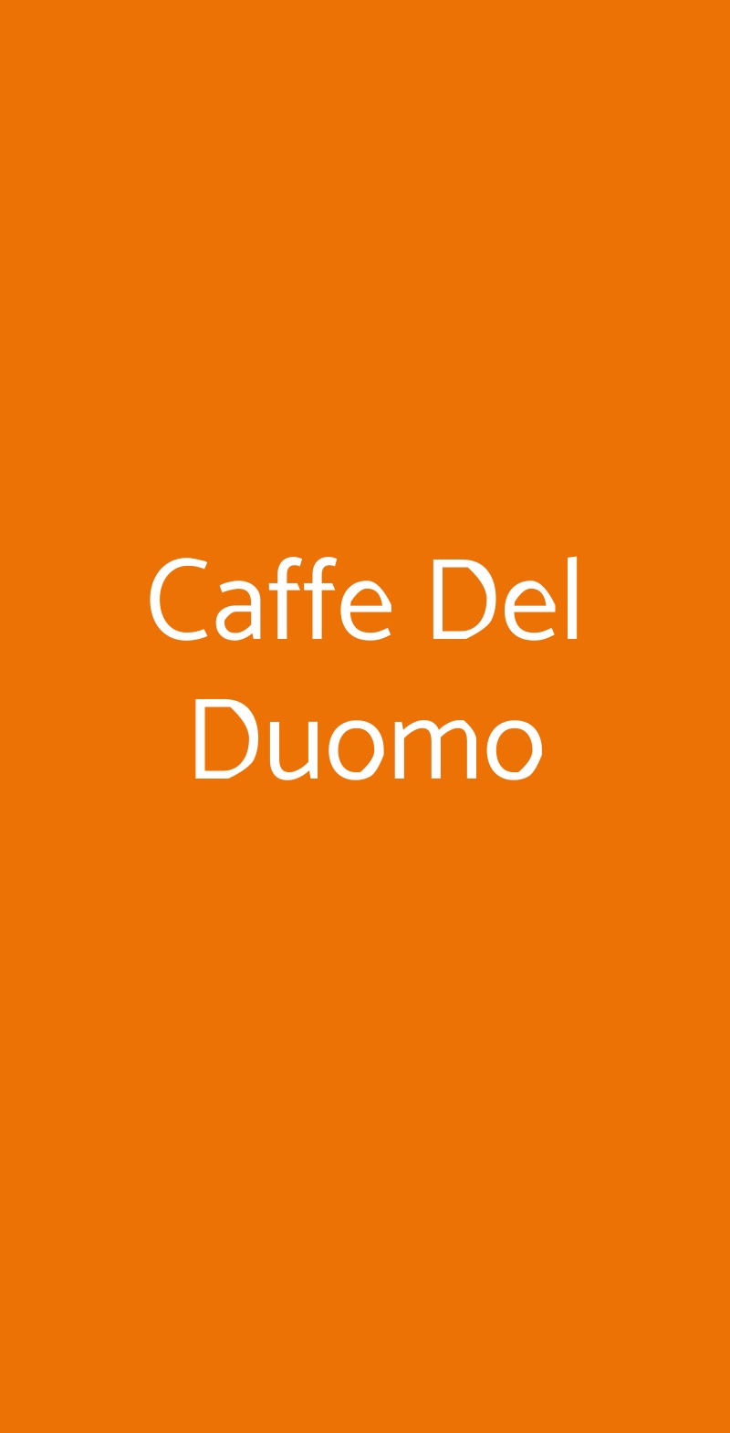 Caffe Del Duomo Catania menù 1 pagina