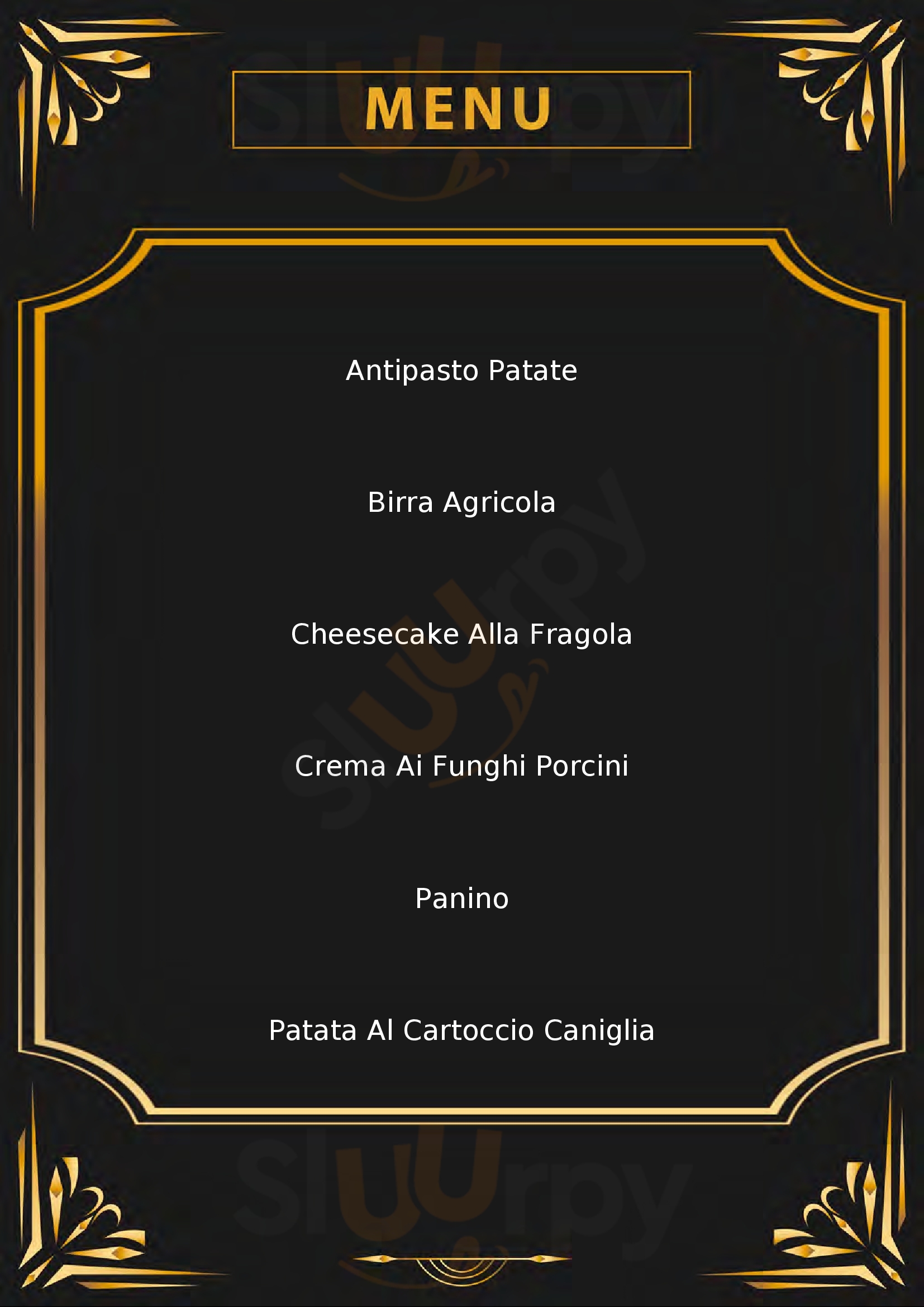 Terracotta Food Space Mesagne menù 1 pagina