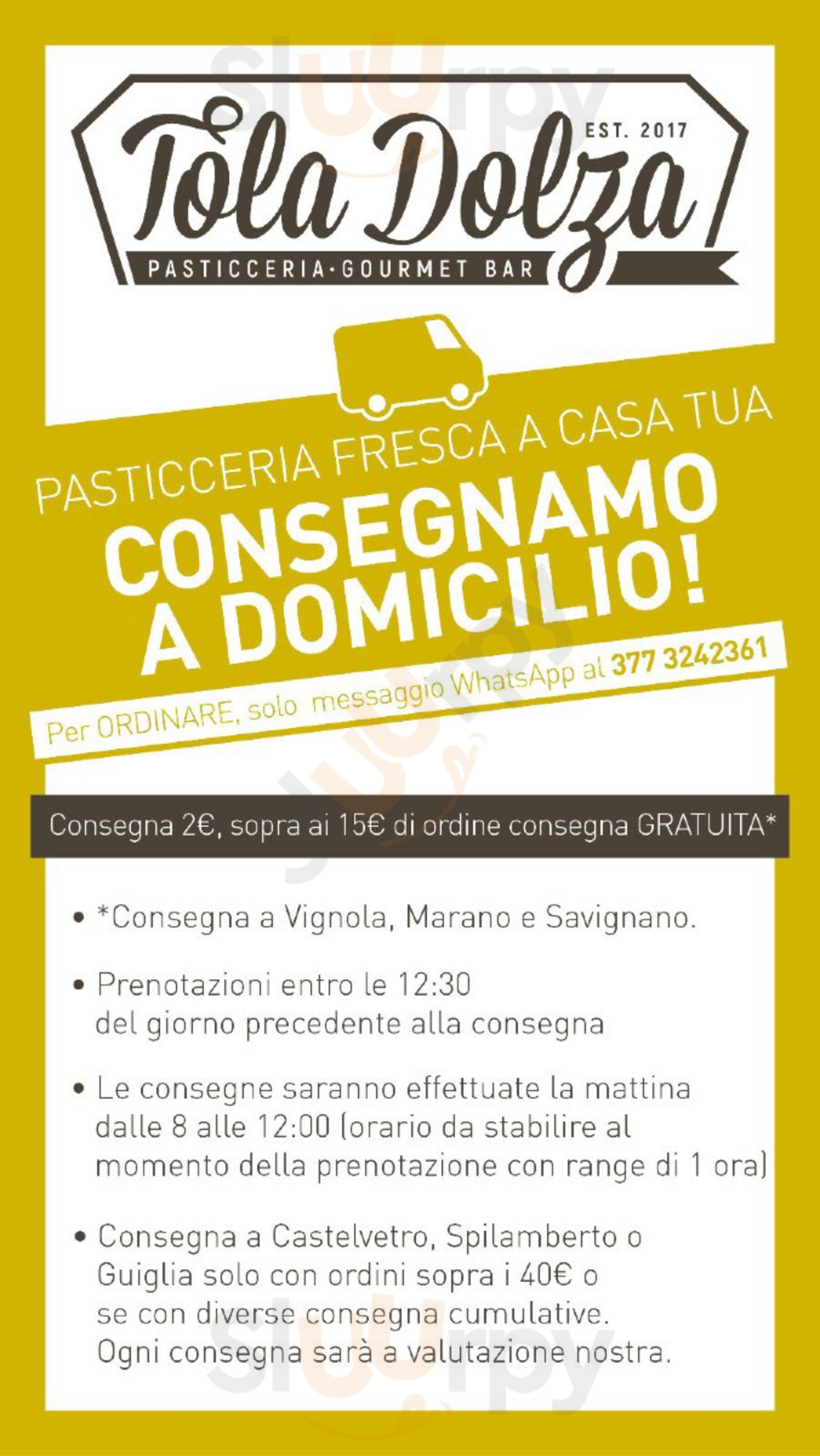 Pasticceria Tóla Dólza, Vignola