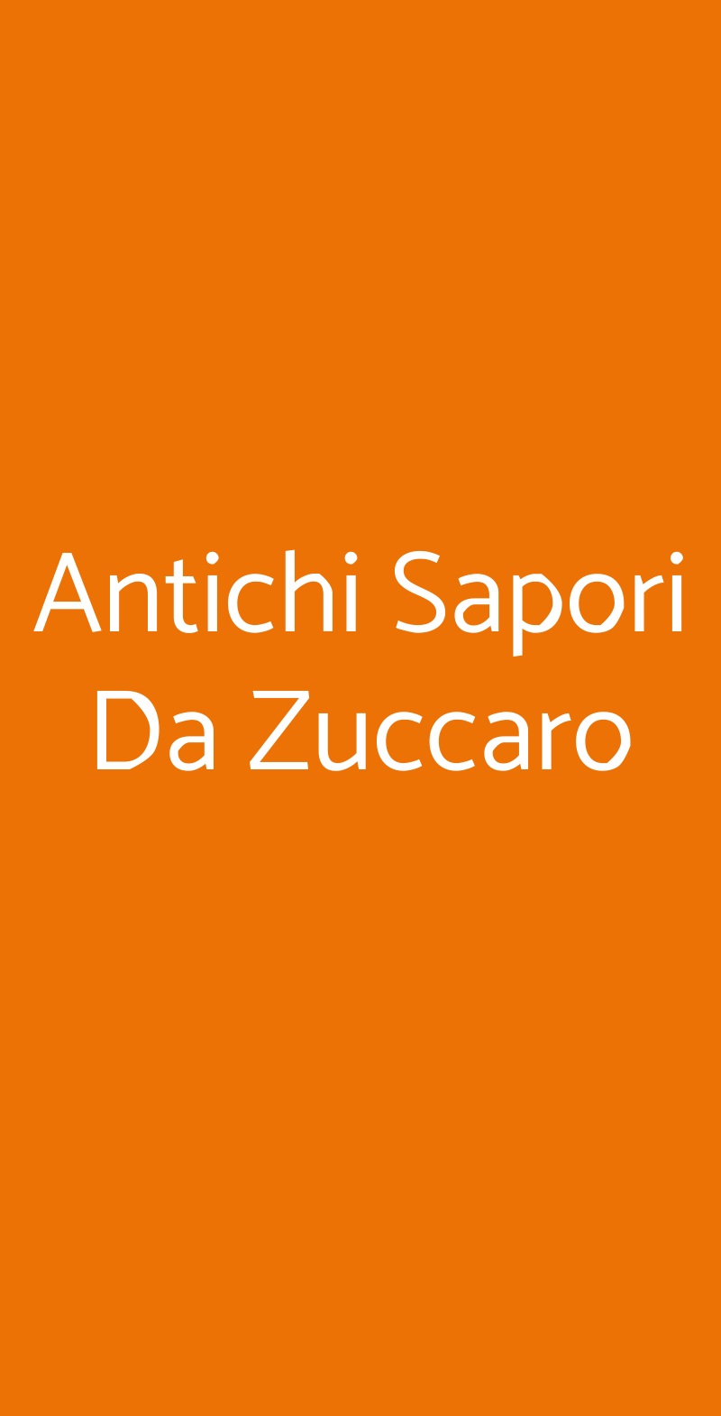 Antichi Sapori Da Zuccaro Catania menù 1 pagina
