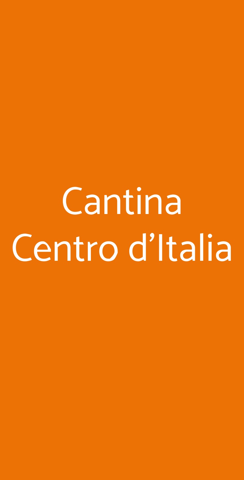 Cantina Centro d'Italia Rieti menù 1 pagina