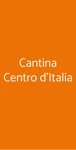 Cantina Centro D'italia, Rieti