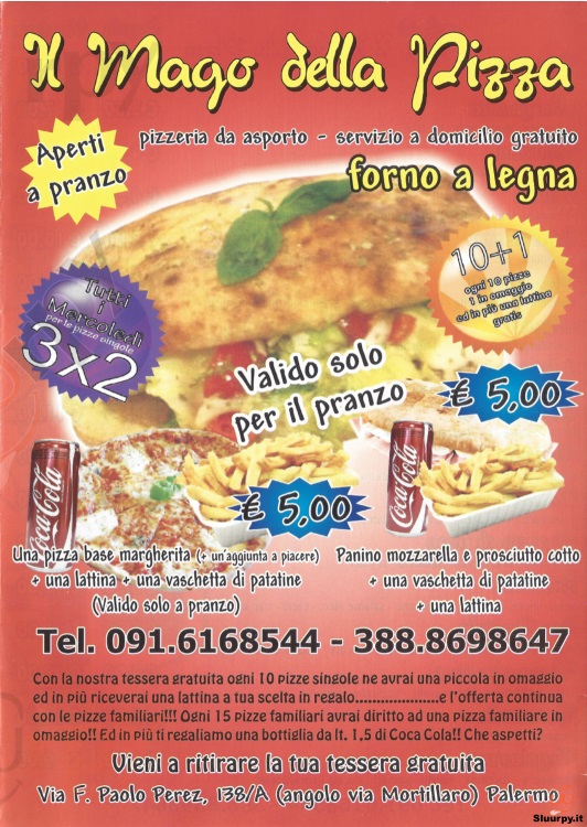 IL MAGO DELLA PIZZA Palermo menù 1 pagina