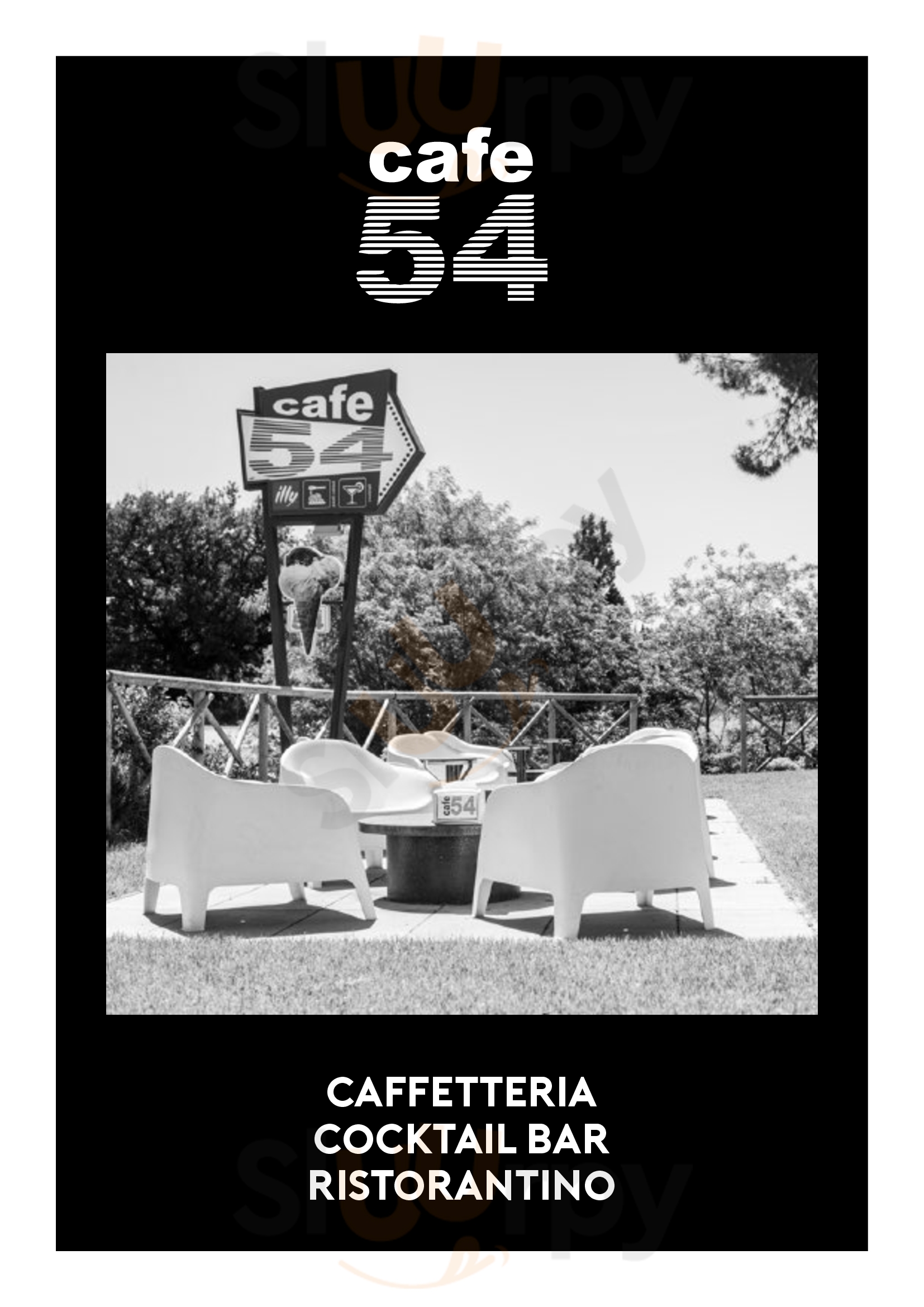 Cafe 54 Corciano menù 1 pagina