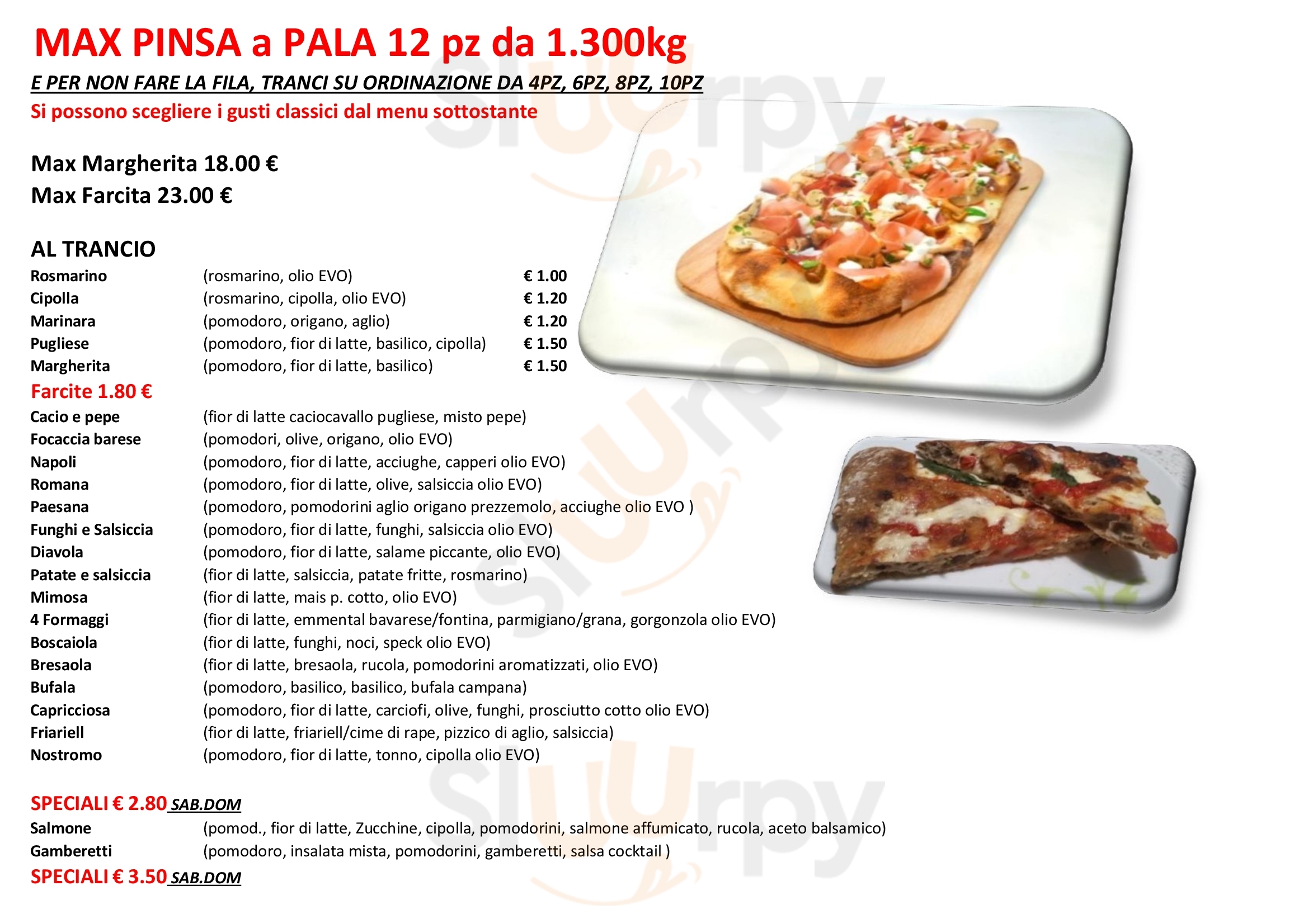 PizzaApulia Loreto menù 1 pagina