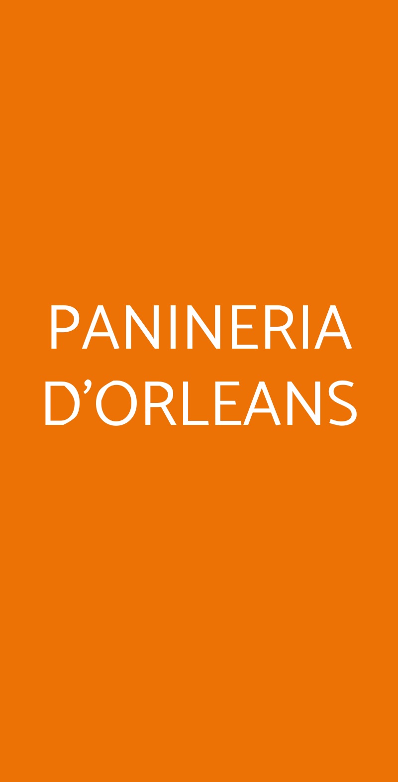 PANINERIA D'ORLEANS Palermo menù 1 pagina