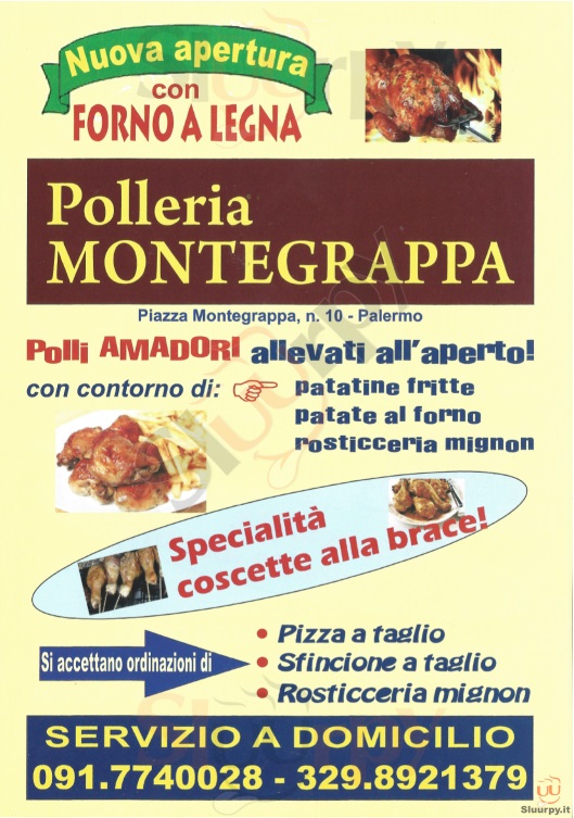 POLLERIA MONTEGRAPPA Palermo menù 1 pagina