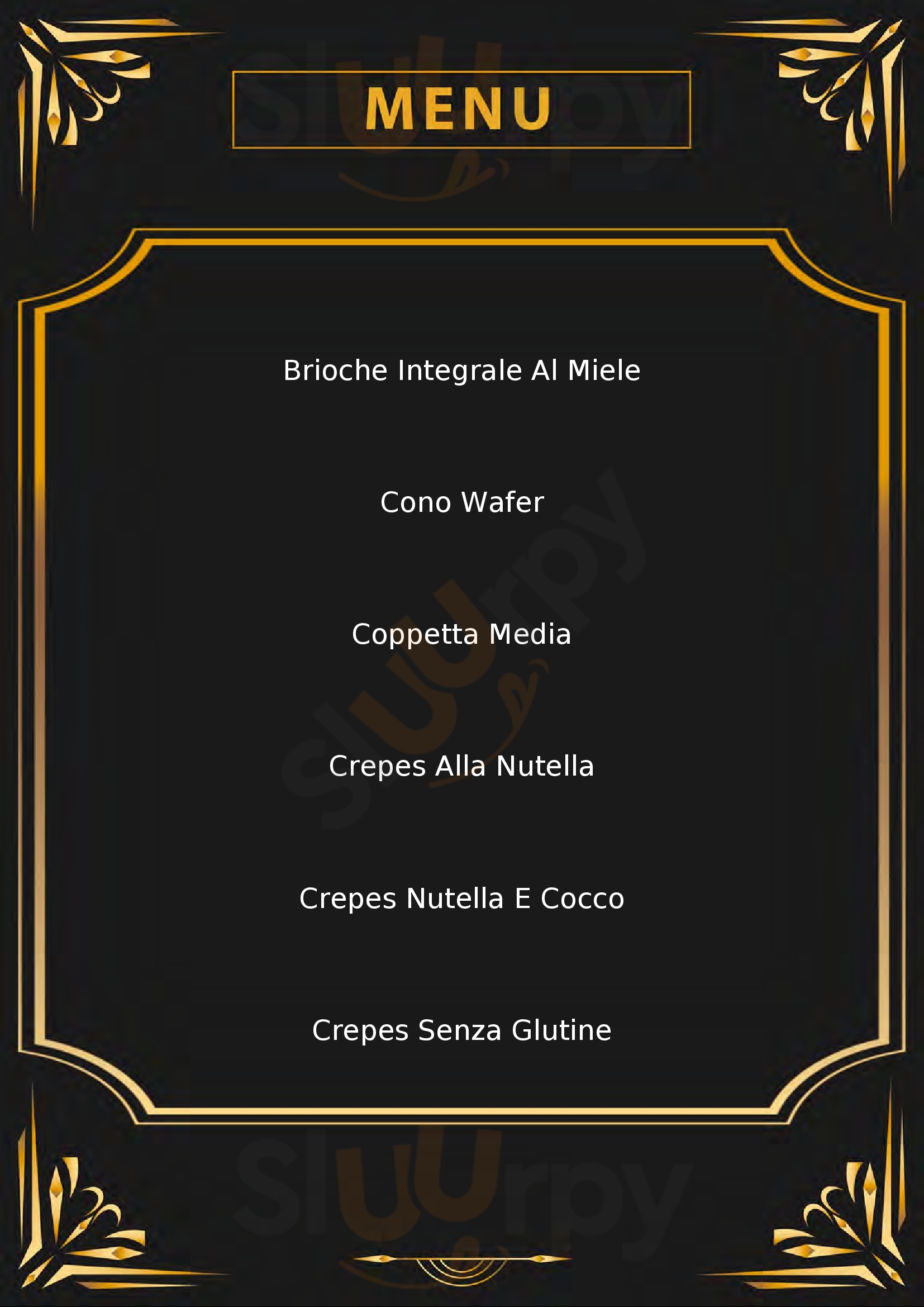 Crema & Cioccolato Monte Compatri menù 1 pagina