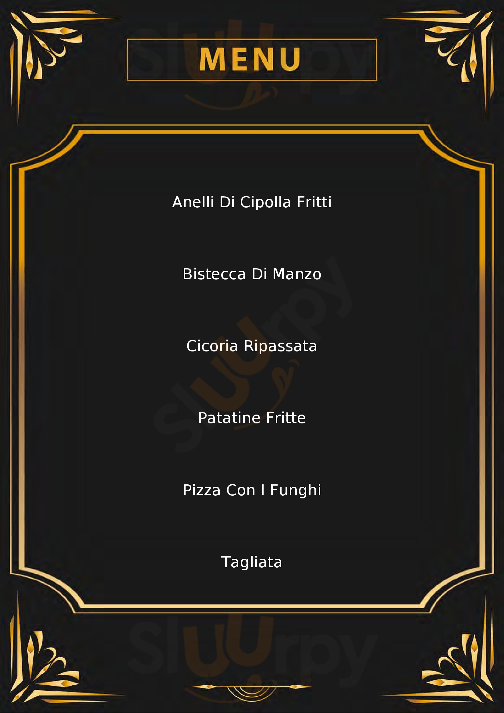 Trattoria pizzeria Cacio e pepe Palombara Sabina menù 1 pagina