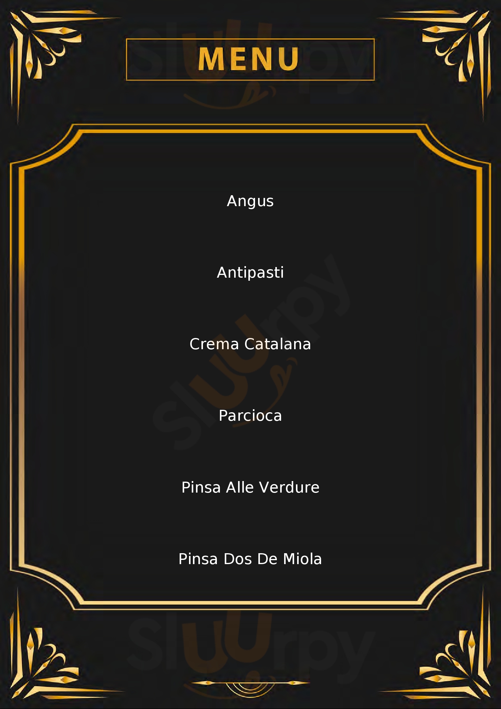 New Lido Baselga di Pinè menù 1 pagina