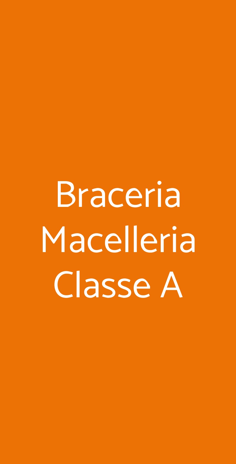 Braceria Macelleria Classe A Terni menù 1 pagina