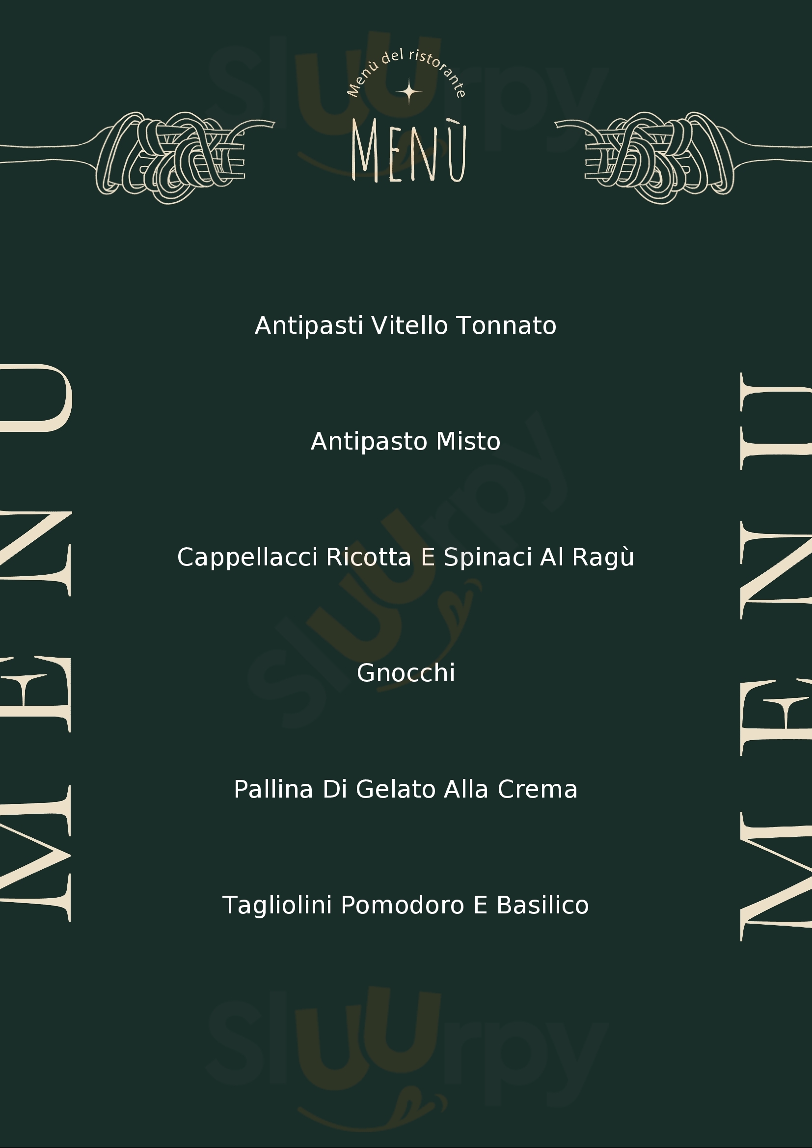 Trattoria da Nene Carignano menù 1 pagina