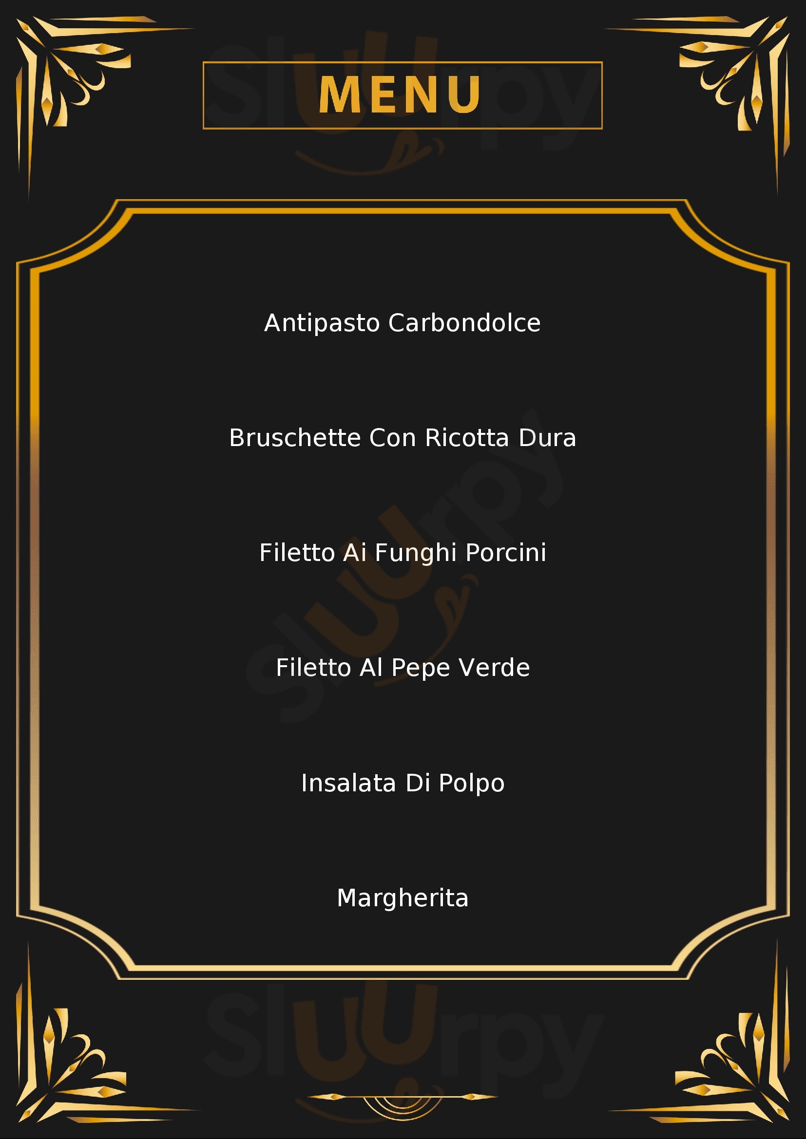 Carbondolce Canosa di Puglia menù 1 pagina