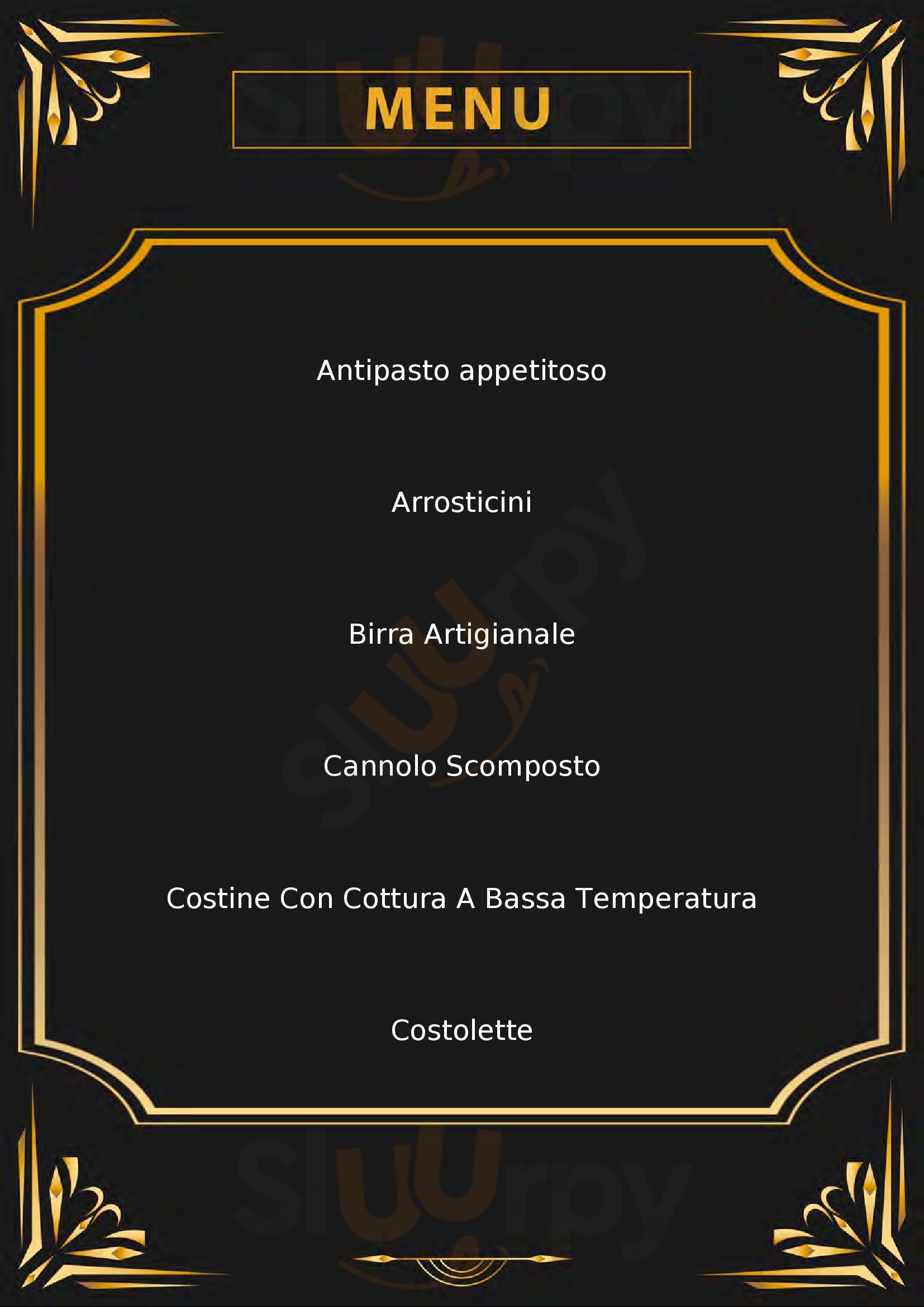 AgriBraceria di Fattoria Carpineto Mariglianella menù 1 pagina