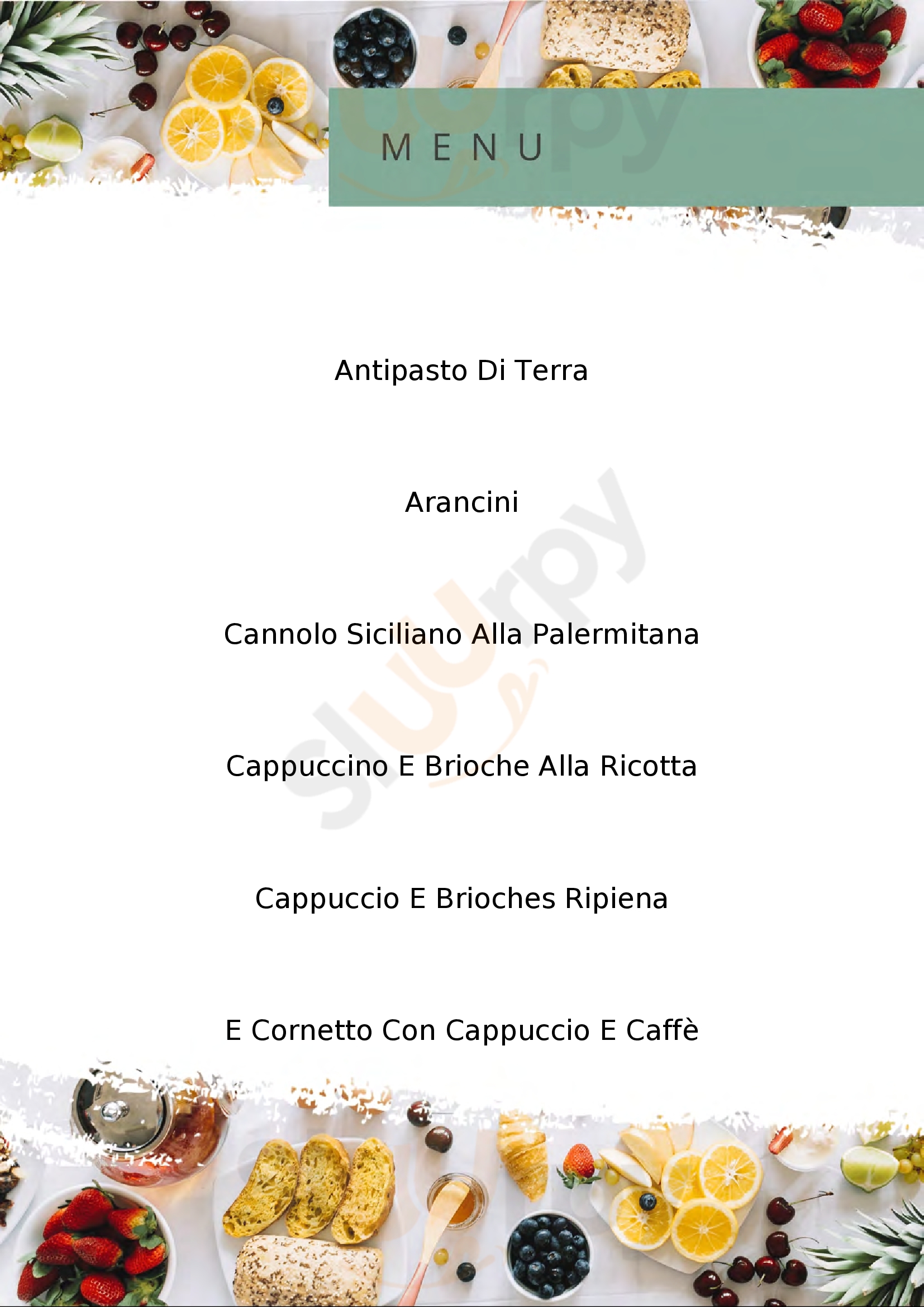 Eat Sapori Di Sicilia Calusco d'Adda menù 1 pagina