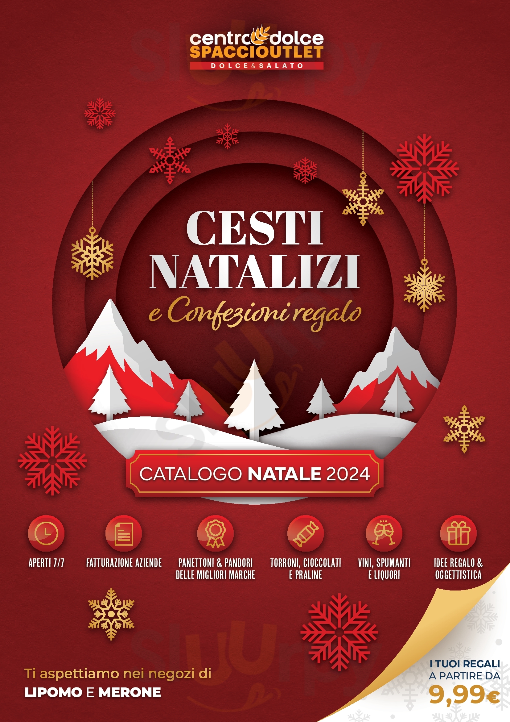 Centro Dolce Calusco Calusco d'Adda menù 1 pagina