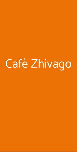 Cafè Zhivago, Due Carrare