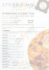 Strakkino, Genova menu