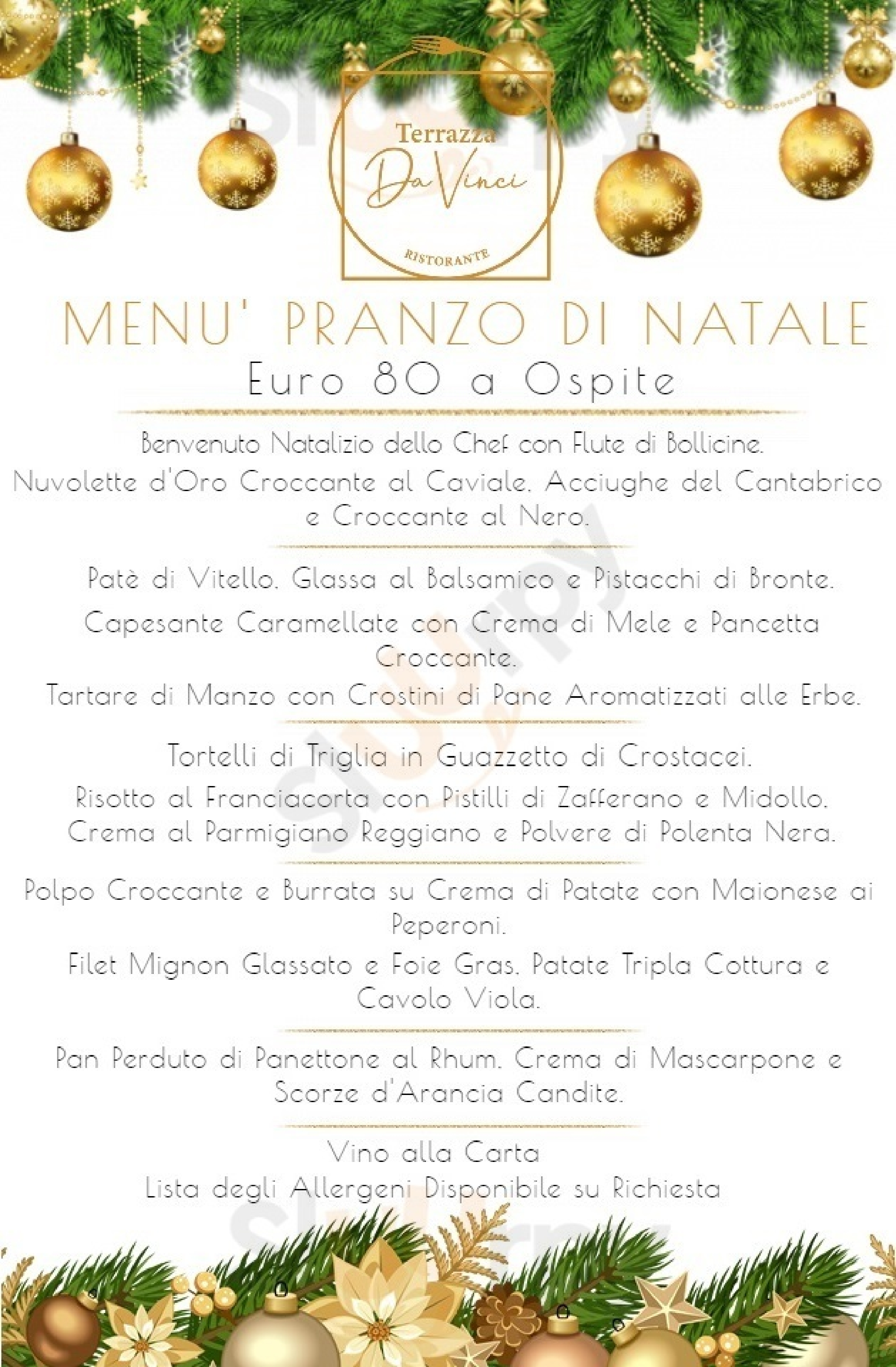 Lista Menu Di Natale.Terrazza Da Vinci Menu Natale Sluurpy It