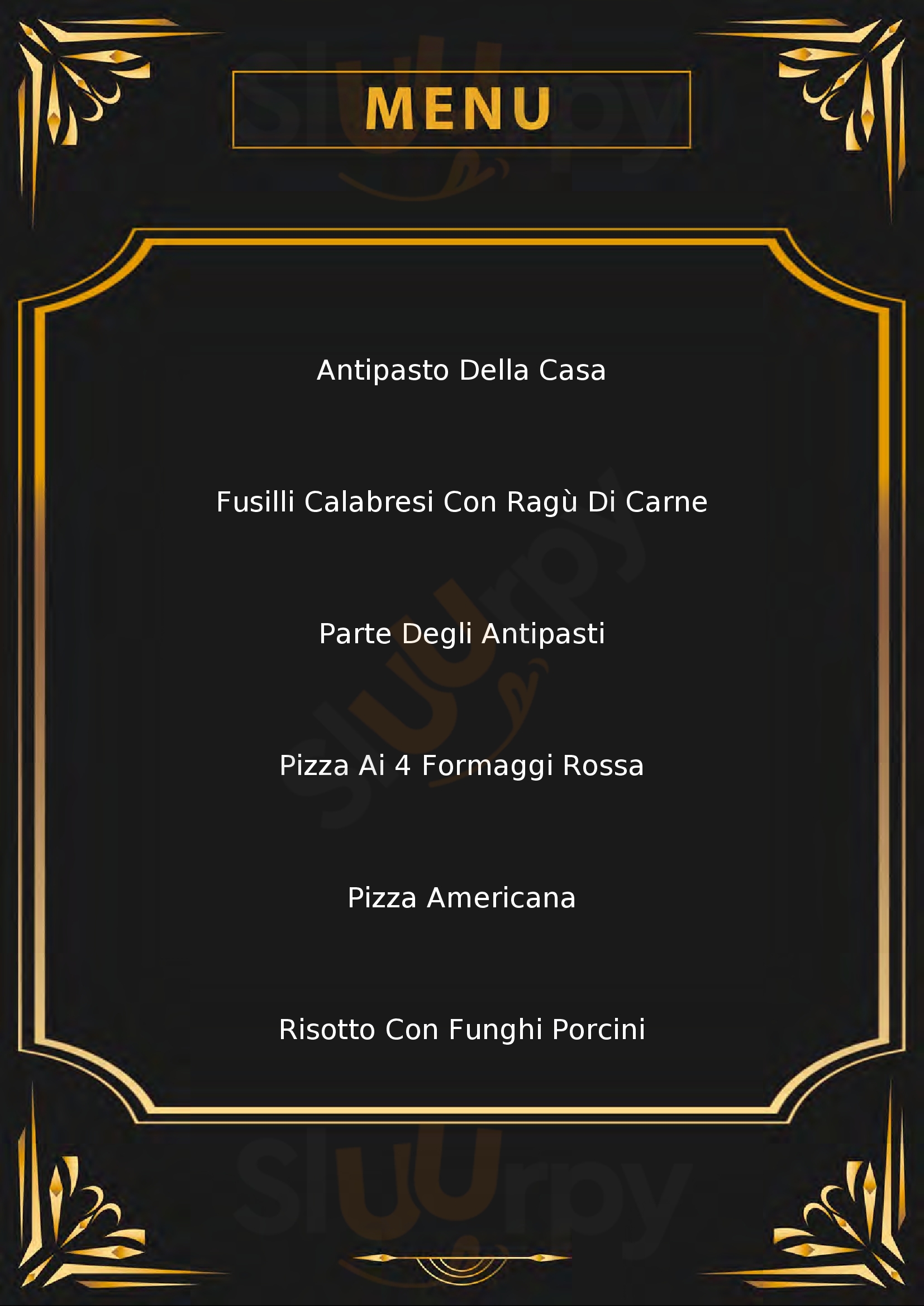 Ristorante Pizzeria Bar Papi Fagnano Castello menù 1 pagina