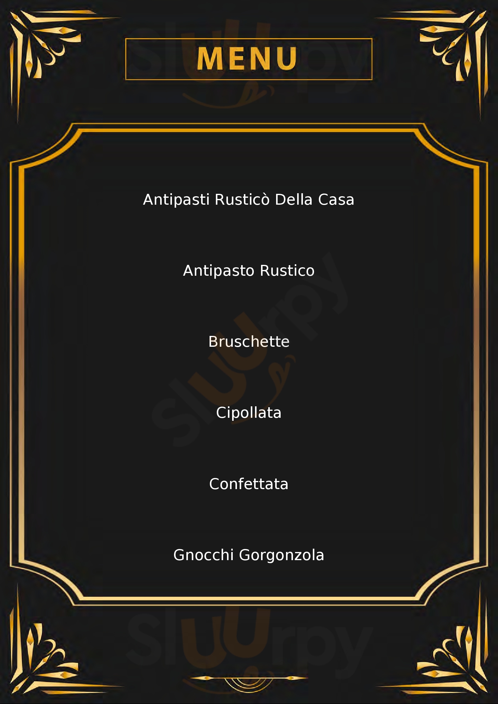 Ristorante Fiorella Vacri menù 1 pagina