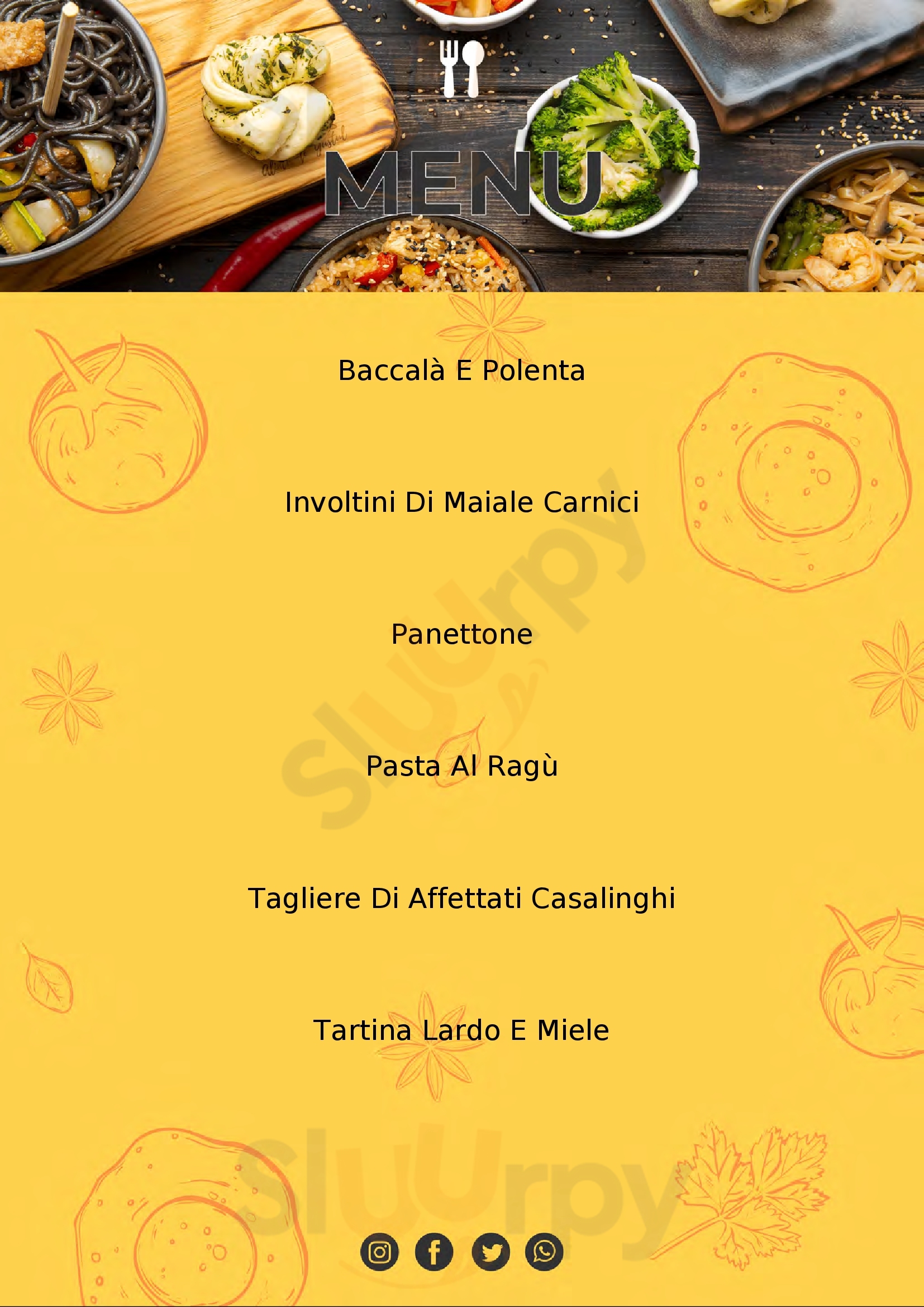 Al BON STA' - Osteria con cucina San Vito di Fagagna menù 1 pagina