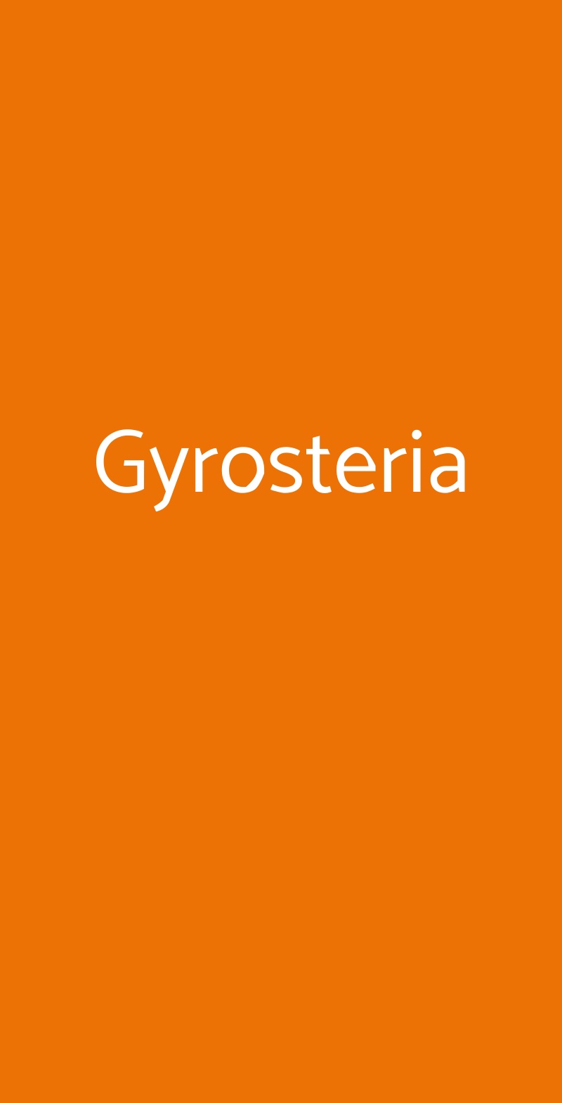 Gyrosteria Bologna menù 1 pagina