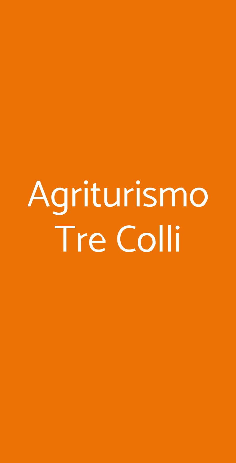 Agriturismo Tre Colli Ariano Irpino menù 1 pagina