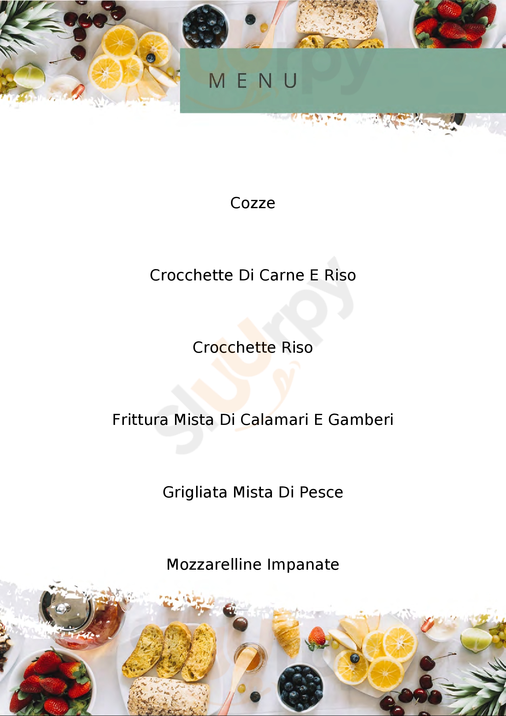 Ristorante Pizzeria San Luca Amaroni menù 1 pagina