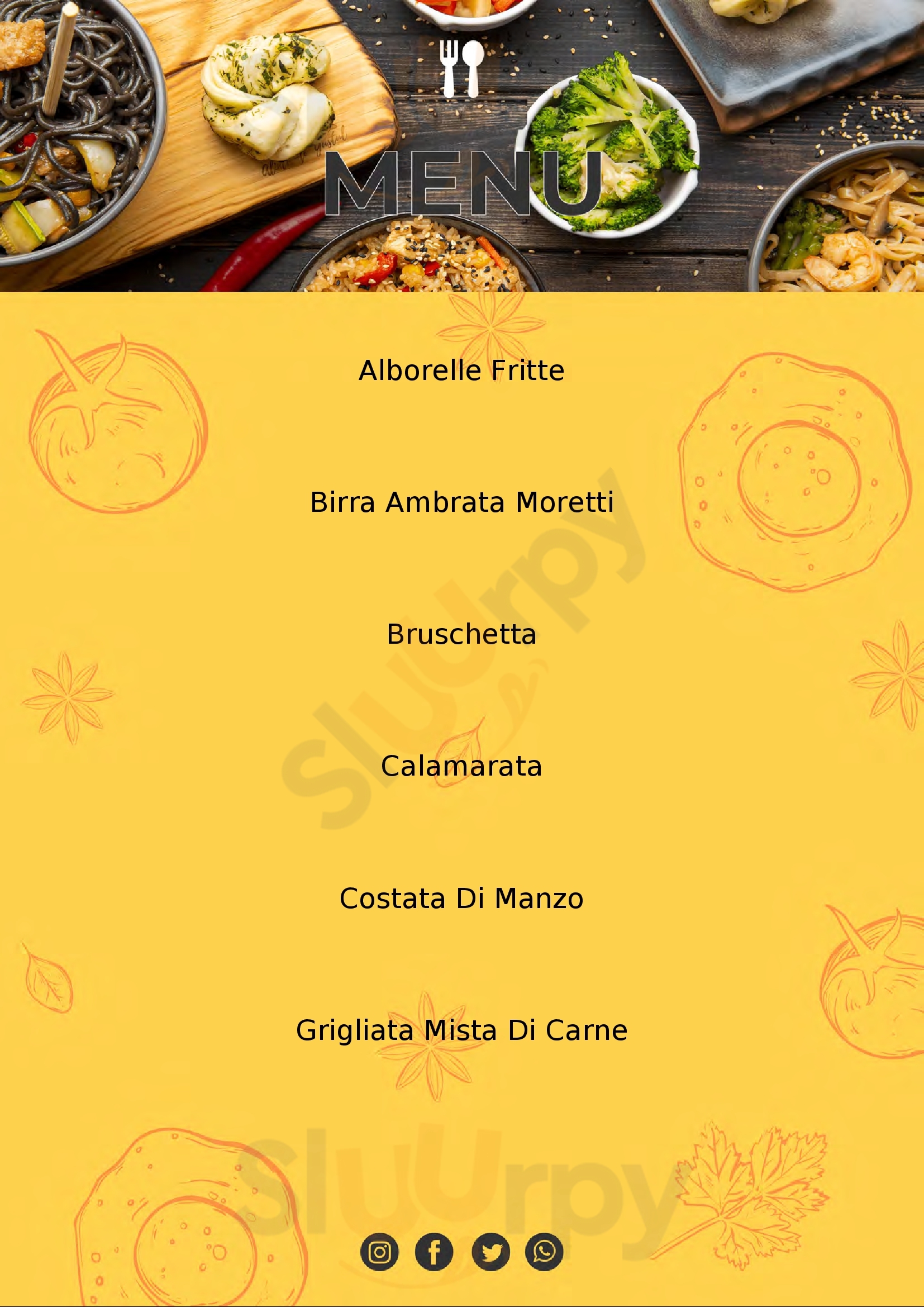 Osteria Maltrainsema Carbonara al Ticino menù 1 pagina