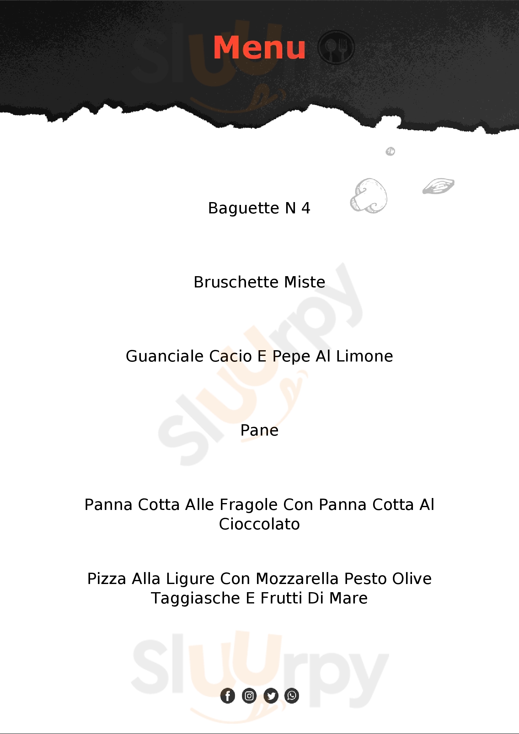 Pizza Idea &... Non Solo San Pietro Viminario menù 1 pagina