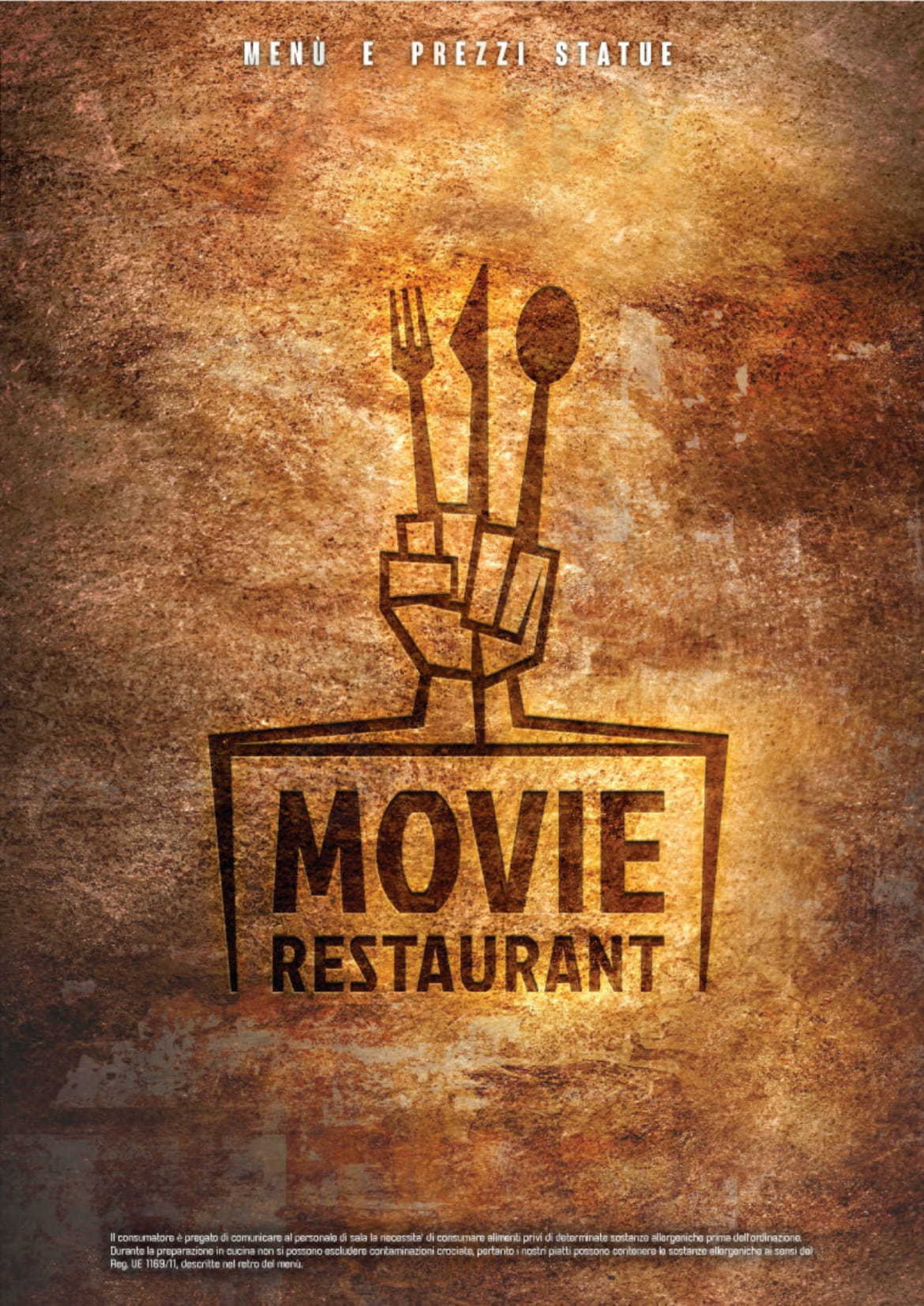 Movie Restaurant Roma menù 1 pagina