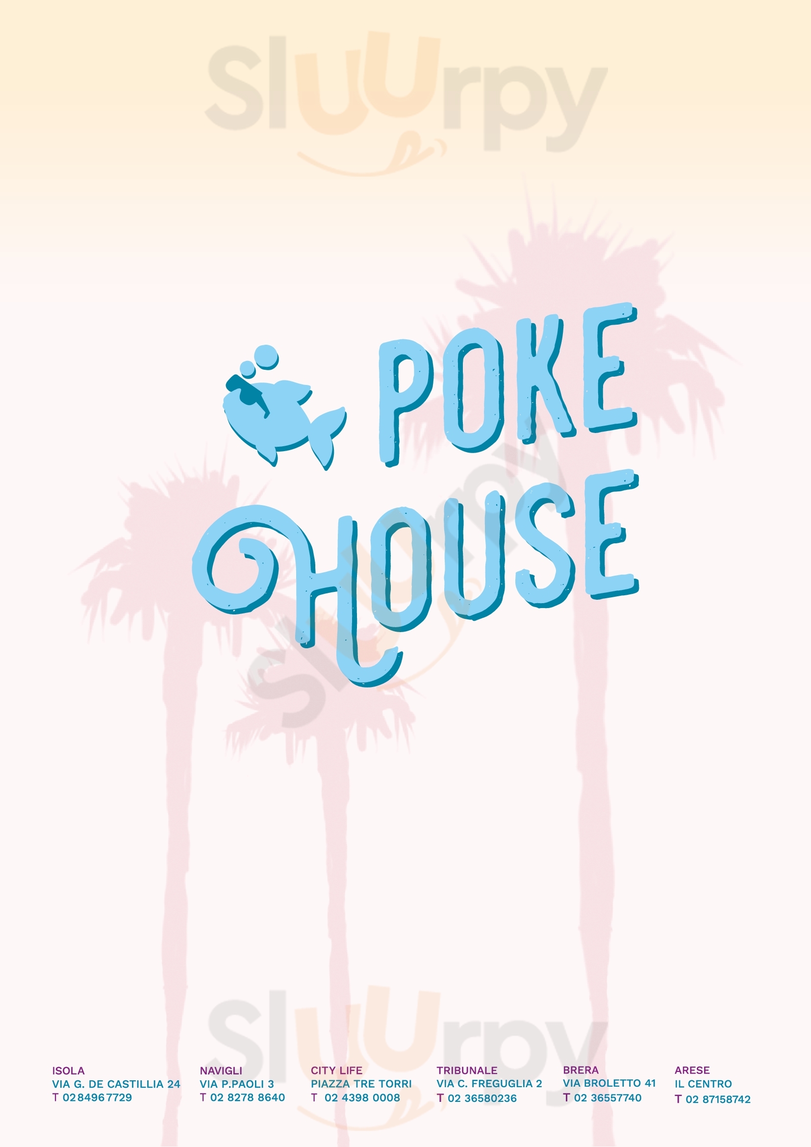 Poke House Isola Milano menù 1 pagina
